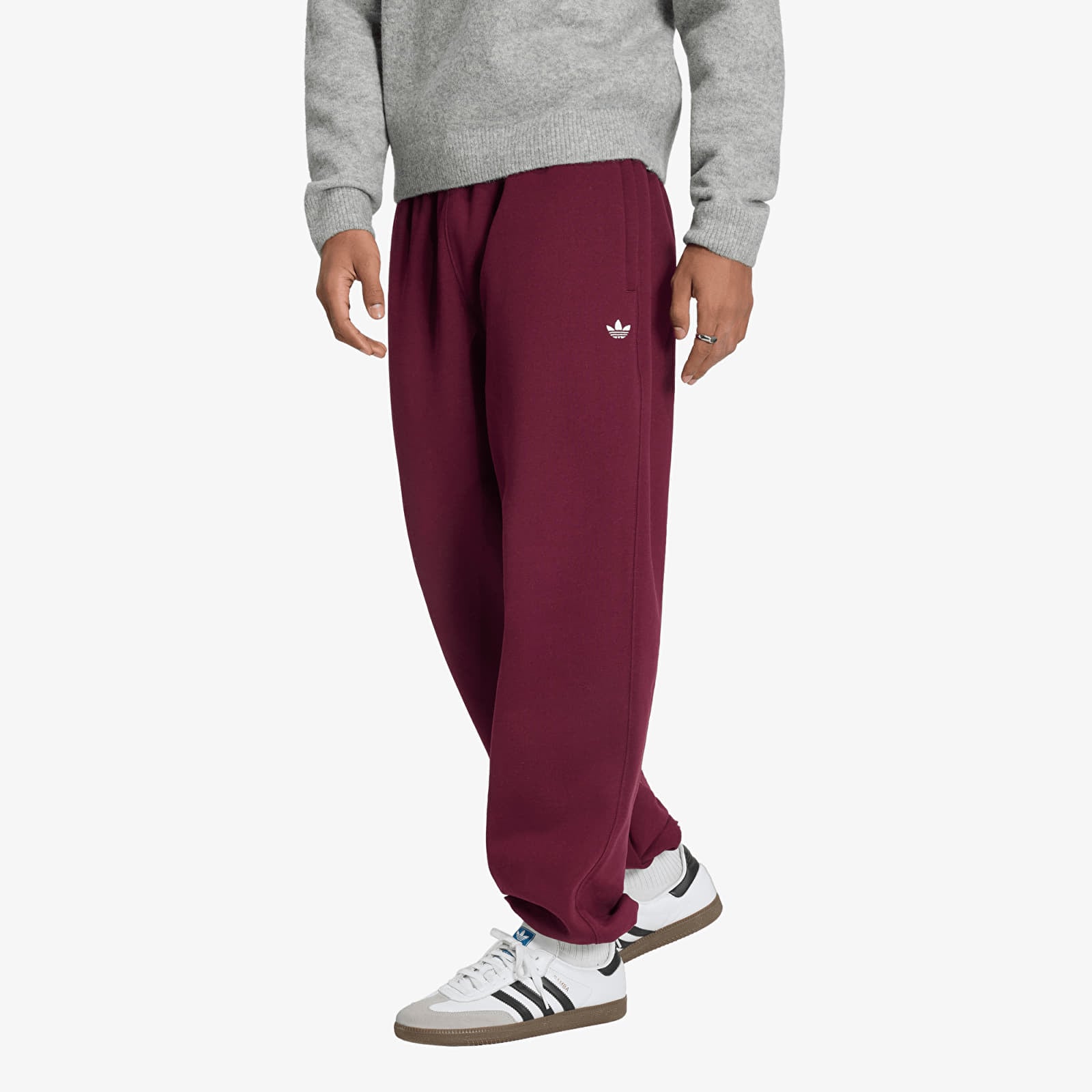 Pánské tepláky adidas Ess Loose Pt Maroon