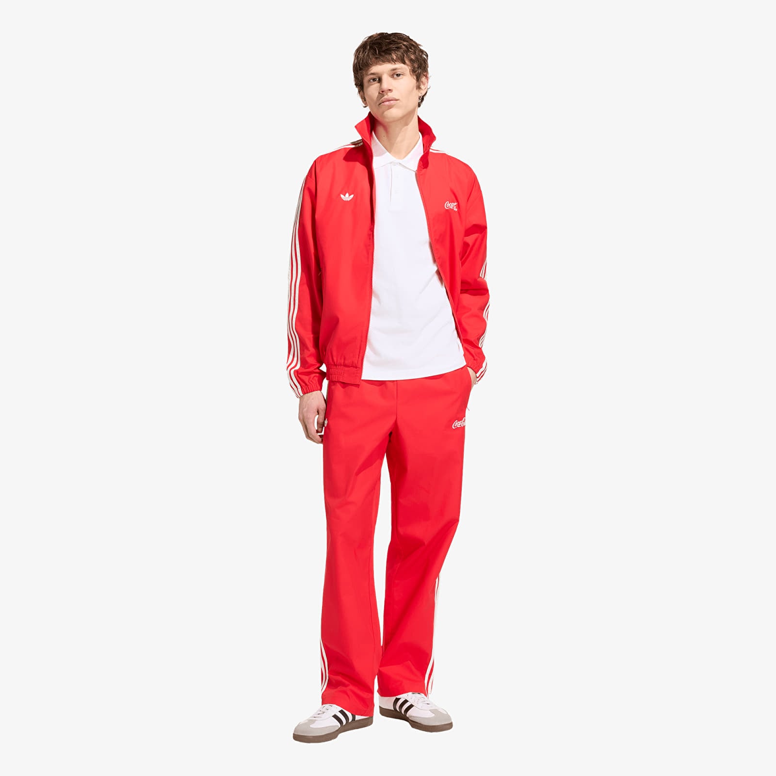 Vestes pour hommes adidas x Coca Cola Classic Sport Firebird Track Jacket Vivid Red