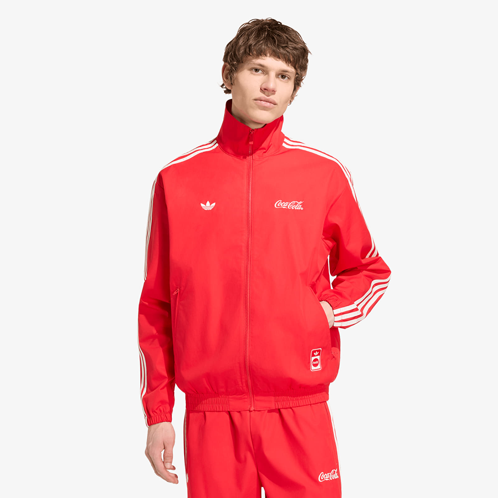 Vestes pour hommes adidas x Coca Cola Classic Sport Firebird Track Jacket Vivid Red