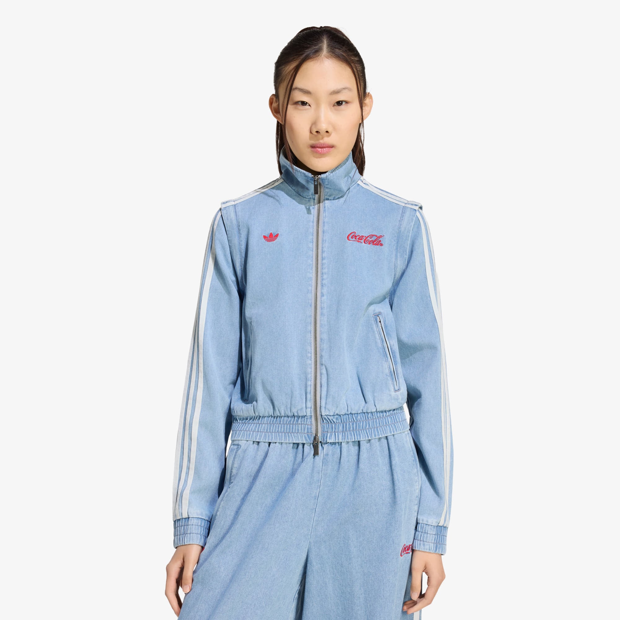Jacket adidas x Coca Cola Firebird Reg Denim Track Top Light Denim M