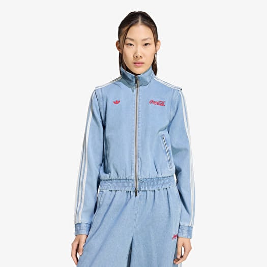 Jacke adidas x Coca Cola Firebird Reg Denim Track Top Light Denim
