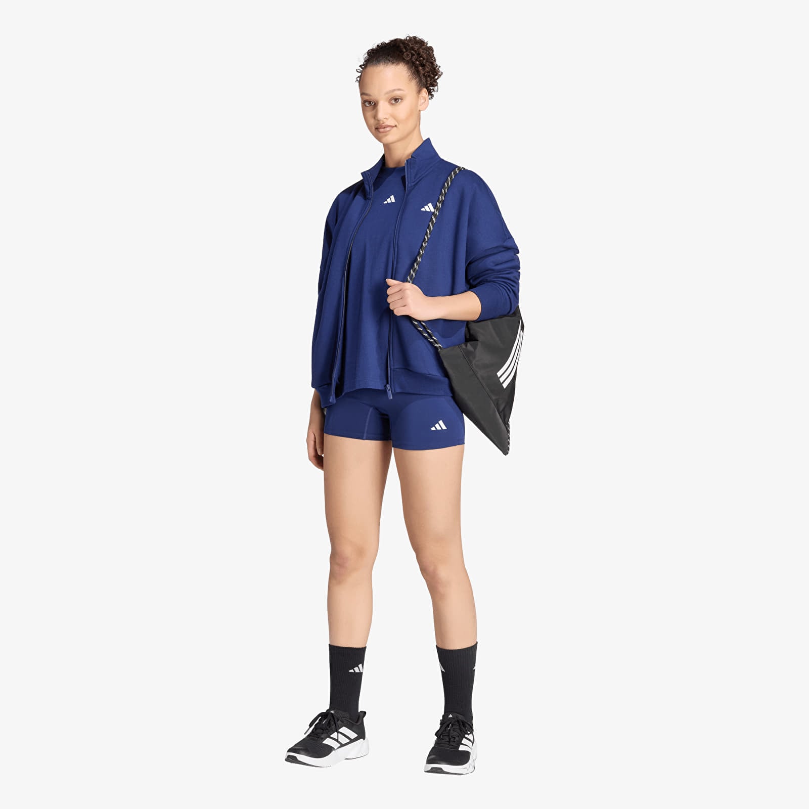Salopettes pour femmes adidas W 3ss Onesie Dark Blue