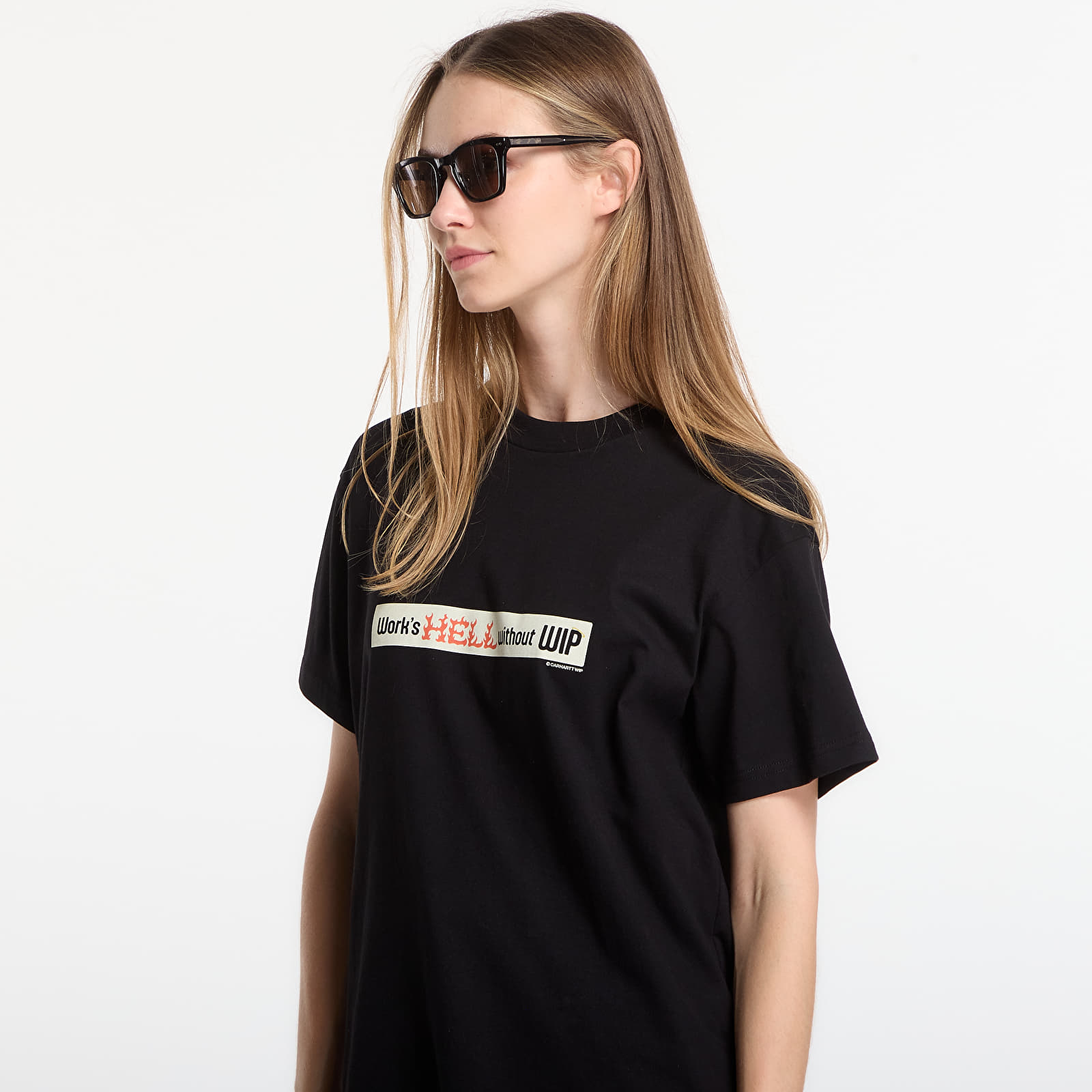 Vīriešu T-krekli Carhartt WIP S/S Bumper Stickers T-Shirt UNISEX Black