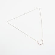 Fred Perry Laurel Wreath Necklace Metallic Silver