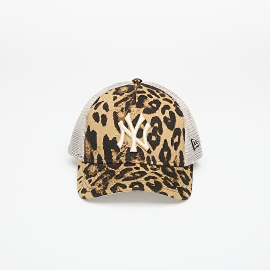 Cap New Era 9FORTY MC AF Trucker Leopard New York Yankees NFL Brown Suede
