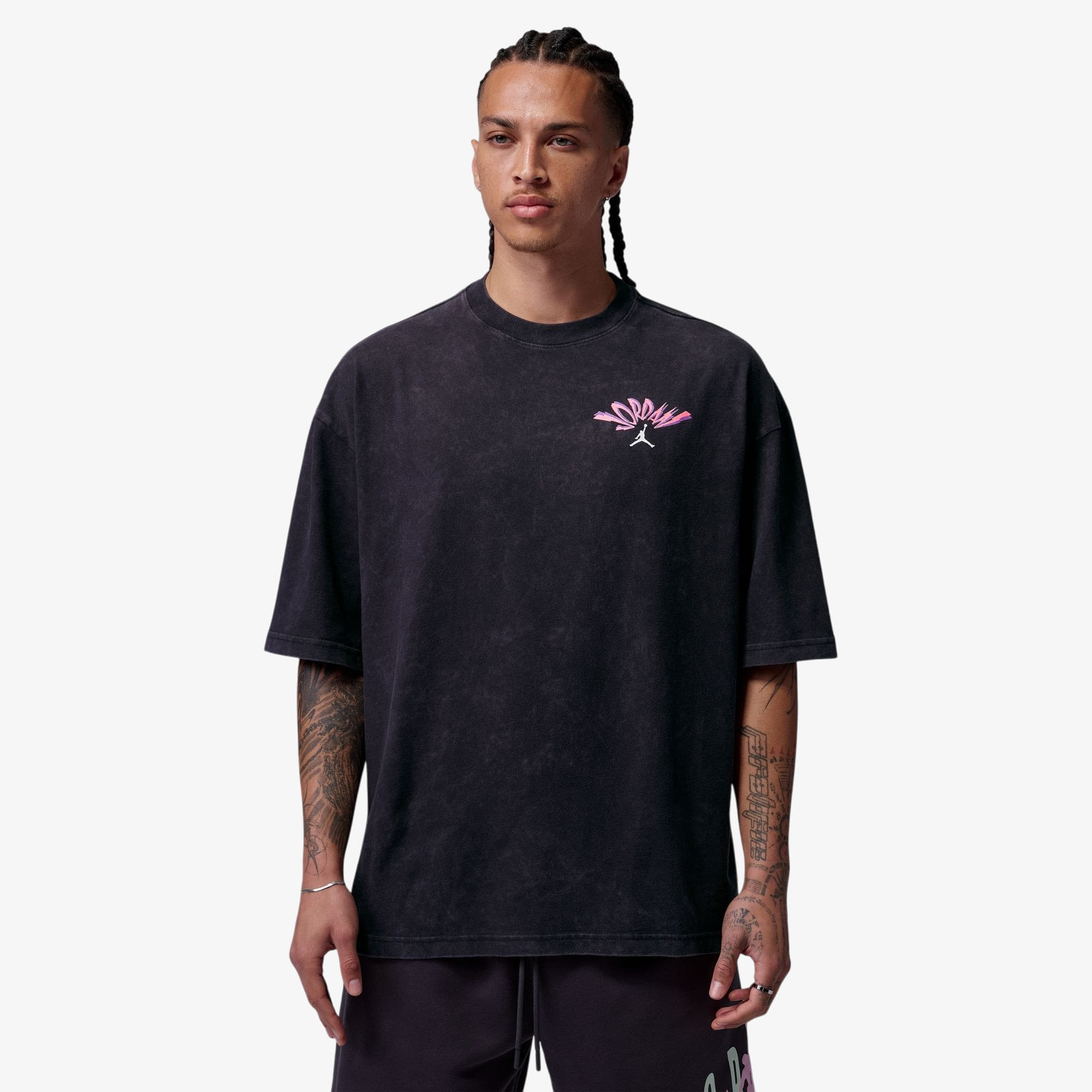 T-shirt Jordan Flight Men's T-Shirt Black/ White XXL