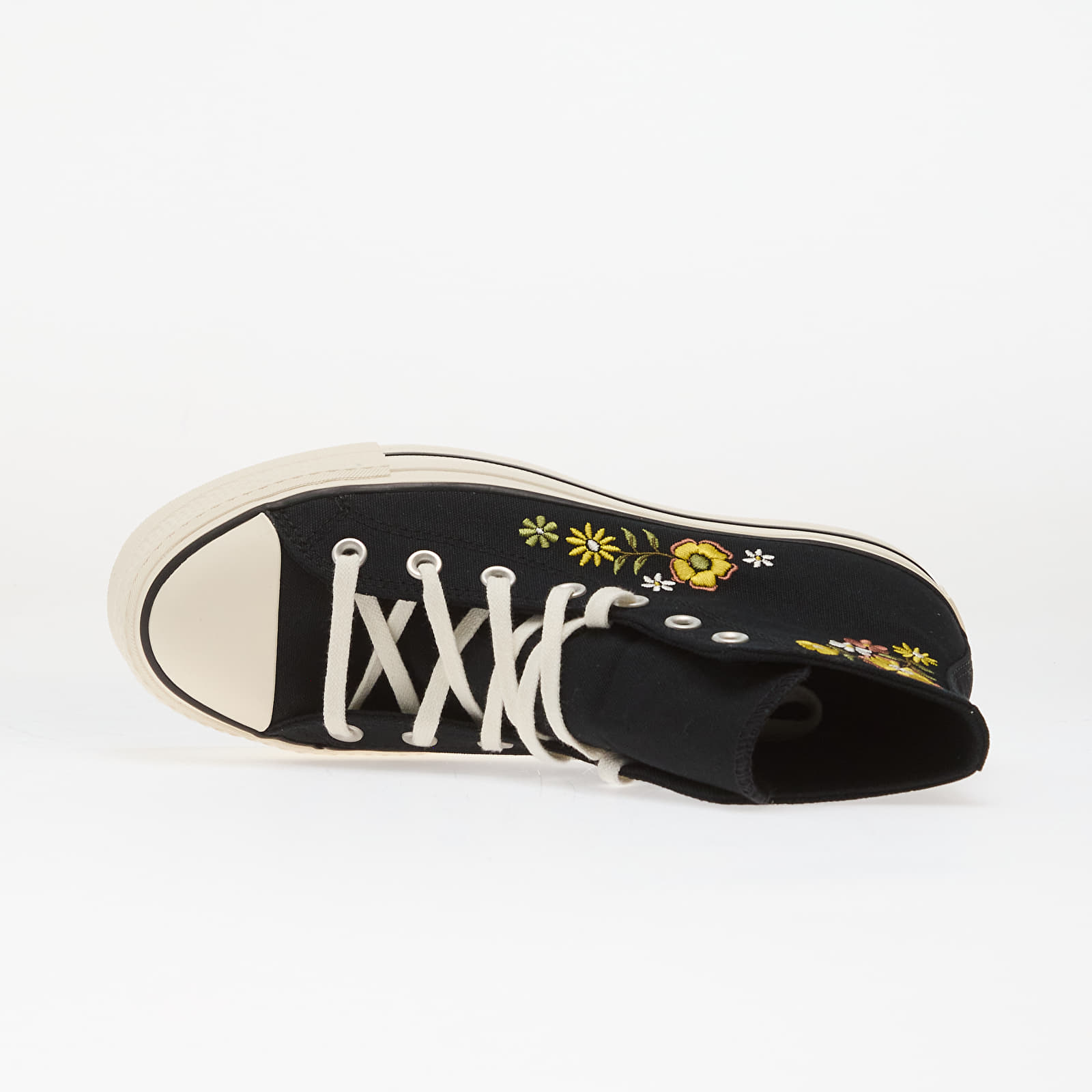 Joggesko og sko for kvinner Chuck Taylor All Star Lift Embroidered Flowers - Converse Black/ Egret/ Bright Outlook