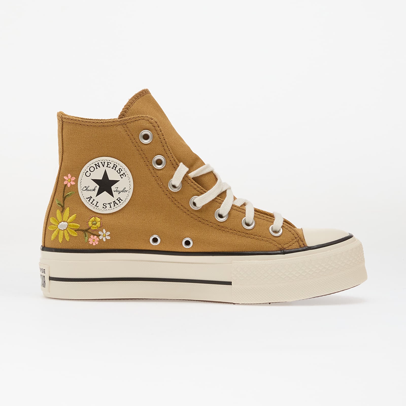 Жіноче взуття Chuck Taylor All Star Lift Embroidered Flowers - Converse Honey Stick/ Egret