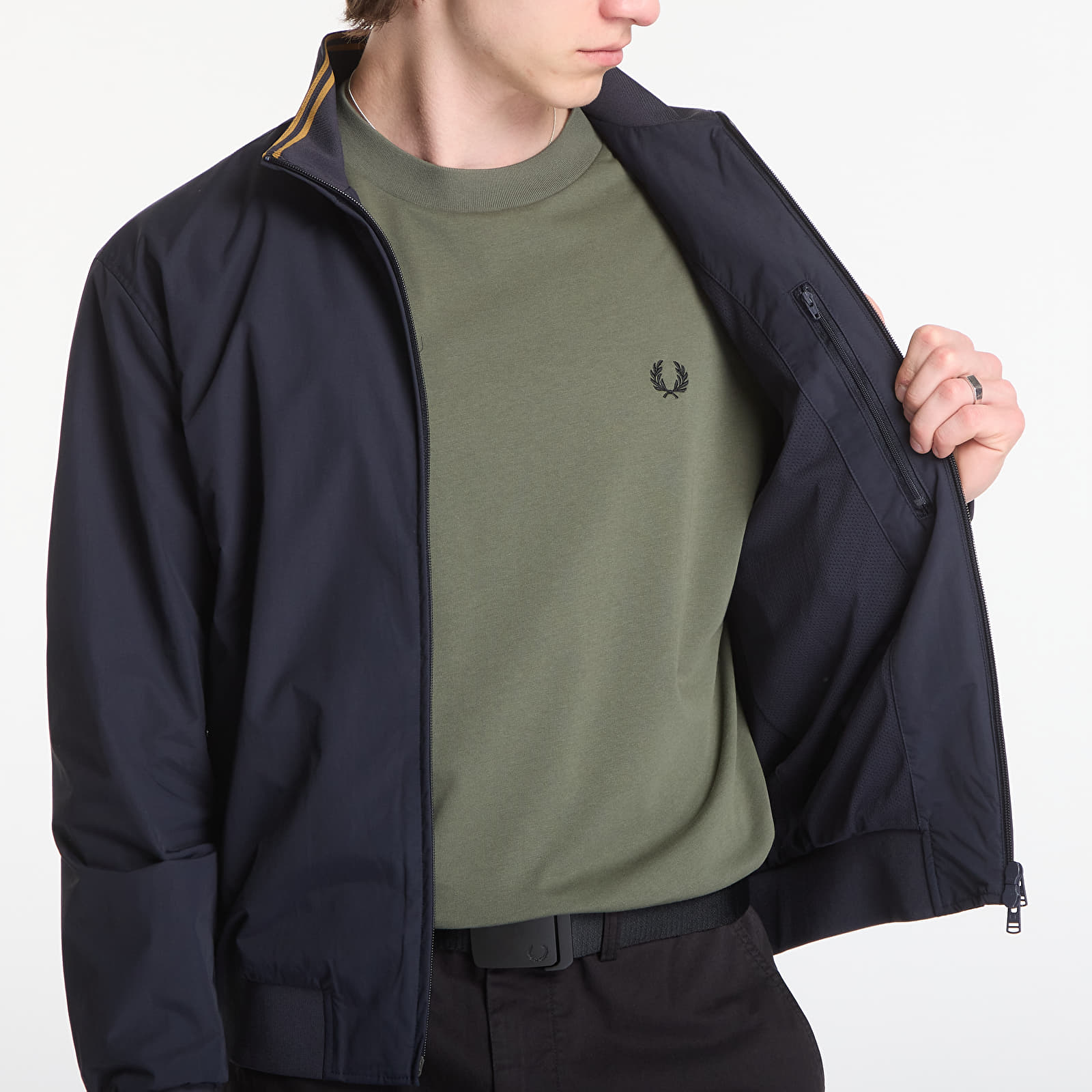Vīriešu jakas Fred Perry The Brentham Jacket UNISEX Black