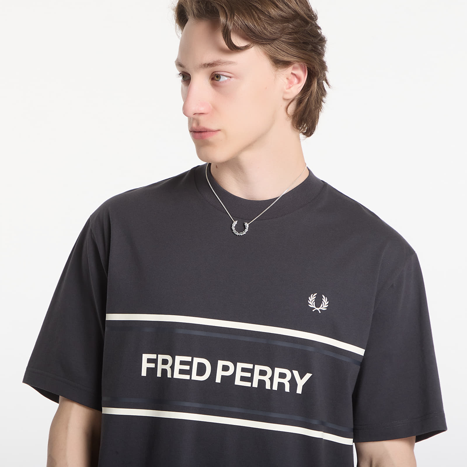 T-Shirts Männer Fred Perry Fred Perry Graphic T-Shirt Black