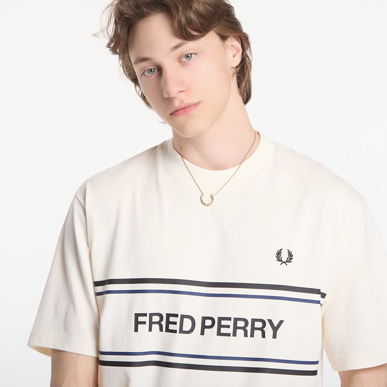 T-Shirts Männer Fred Perry Fred Perry Graphic T-Shirt Beige