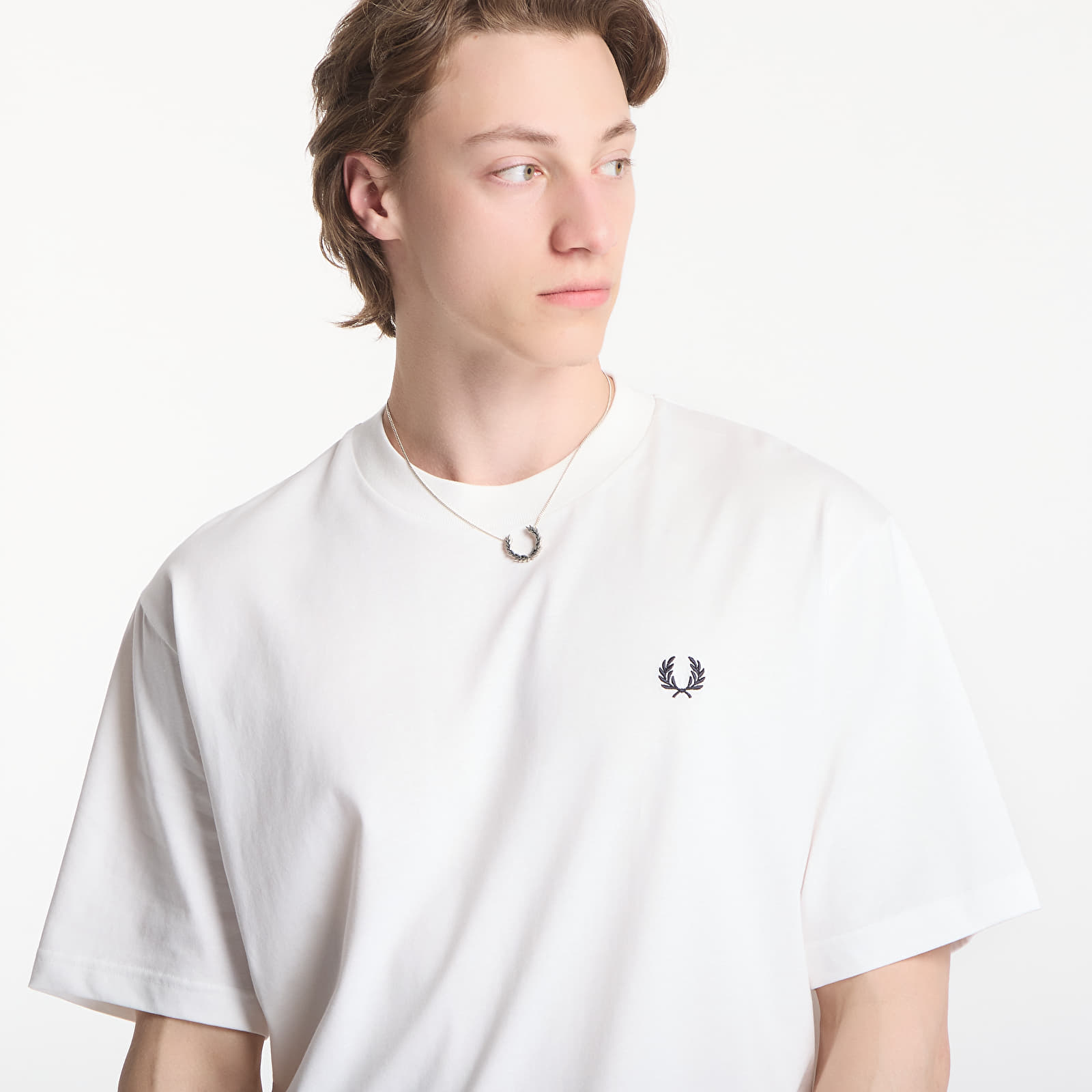 T-Shirts Männer Fred Perry Back Print Fred Perry T-Shirt White