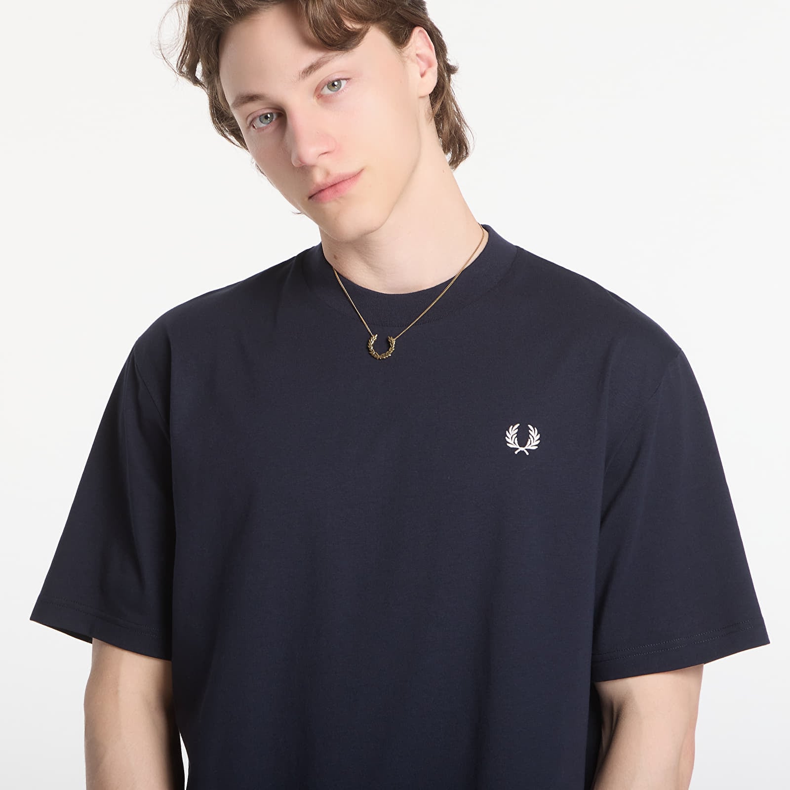 T-Shirts Männer Fred Perry Back Print Fred Perry T-Shirt Black