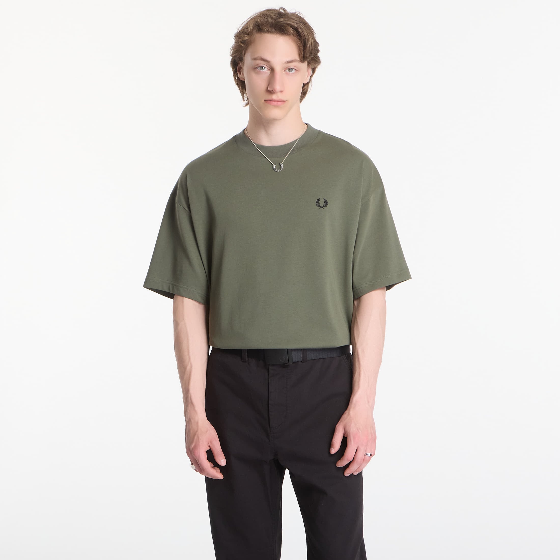 T-shirt Fred Perry Back Vertical Graphic T-Shirt Green S