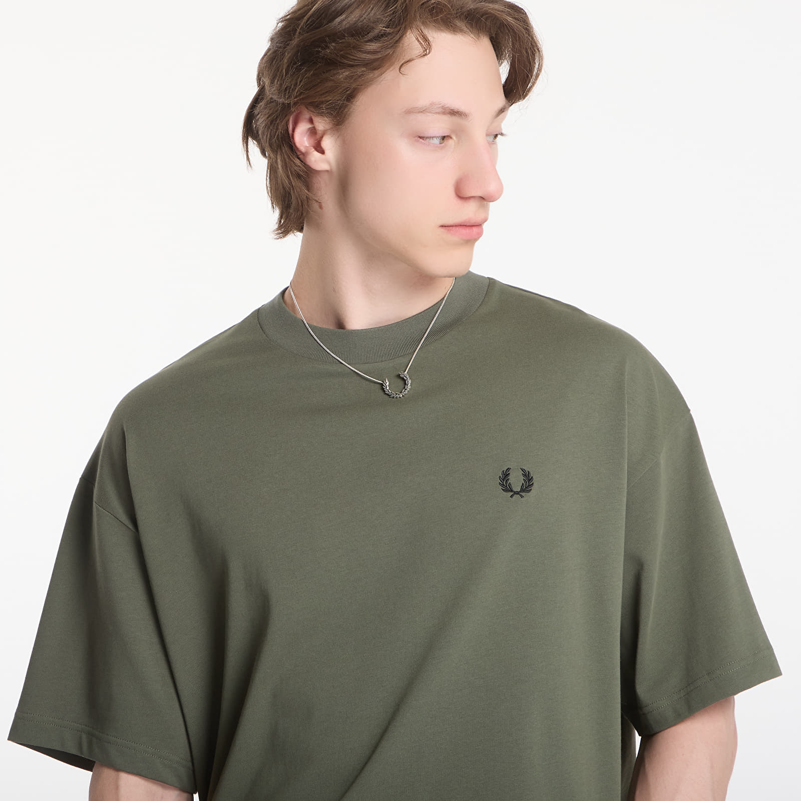 T-Shirts Männer Fred Perry Back Vertical Graphic T-Shirt Green