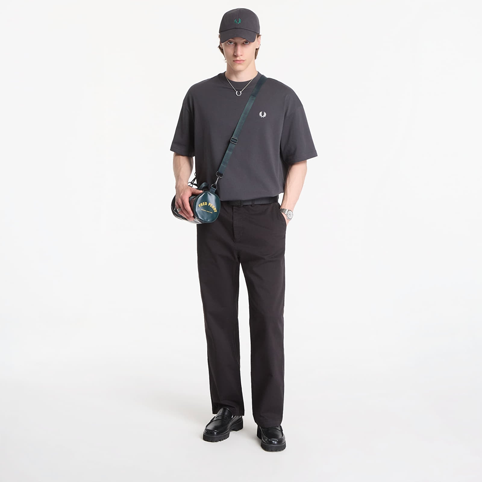 T-Shirts Fred Perry Back Print Lrl Wreath T-Shirt Black