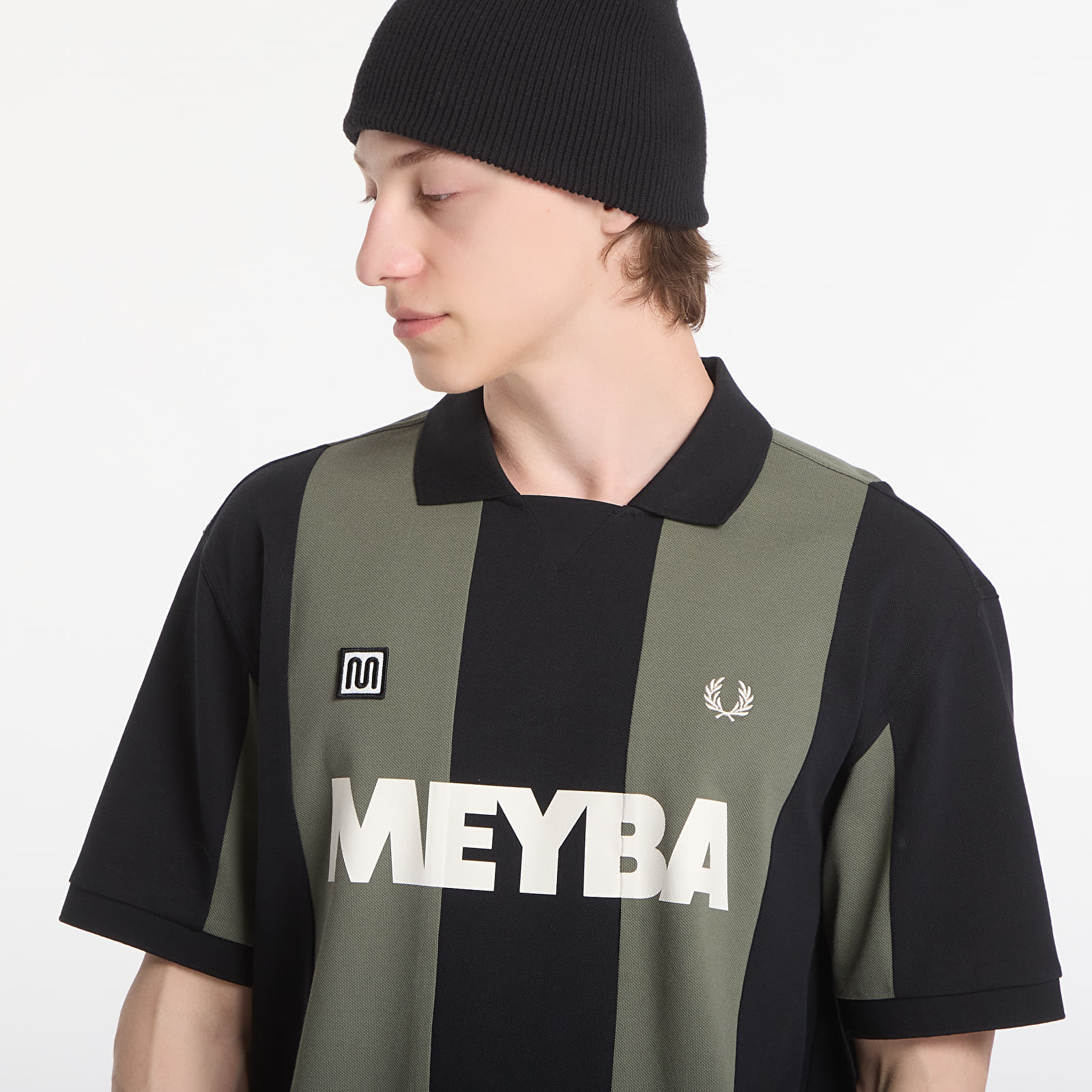 Pánská trička Fred Perry Meyba Cut And Sew Polo Shirt Green