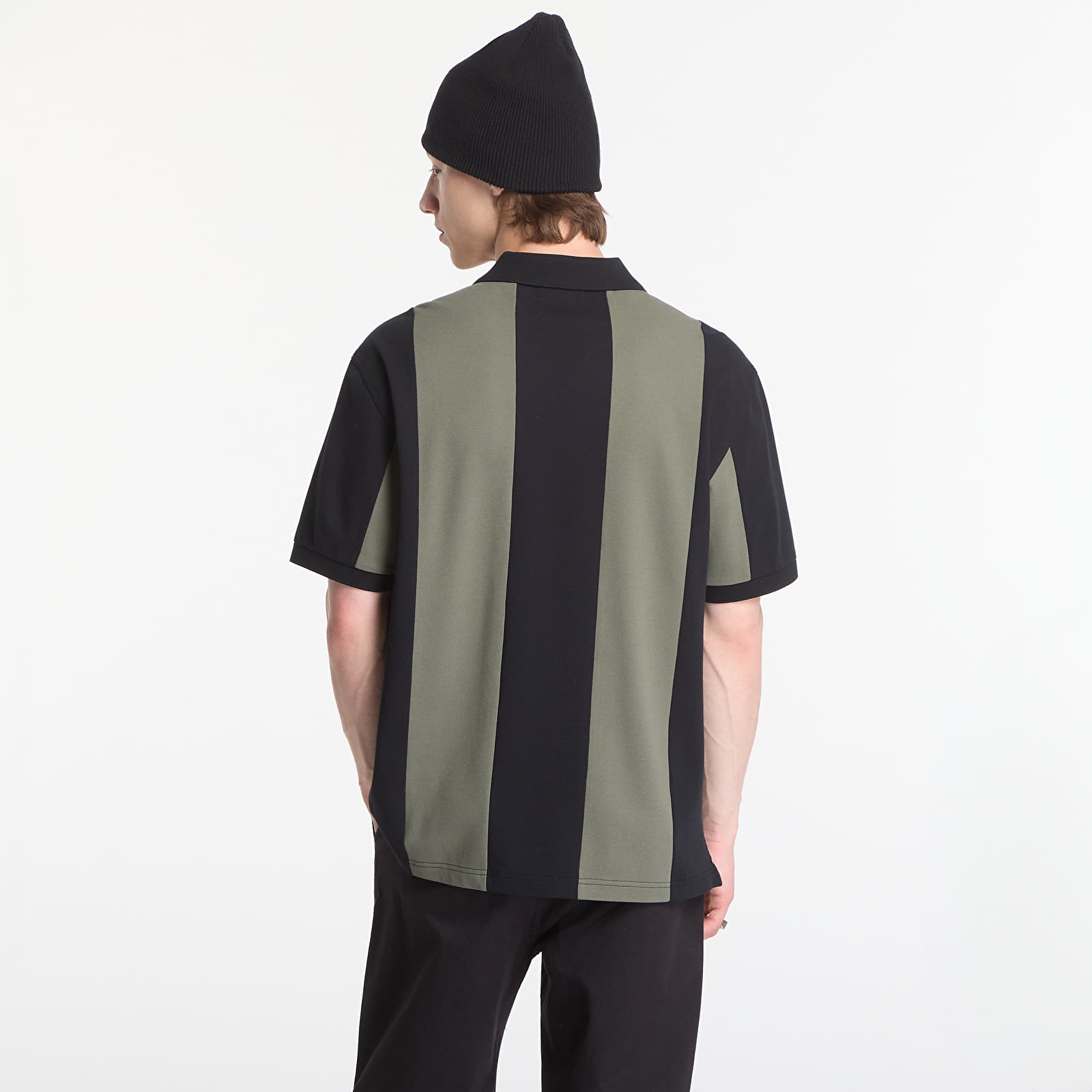 Pánská trička Fred Perry Meyba Cut And Sew Polo Shirt Green