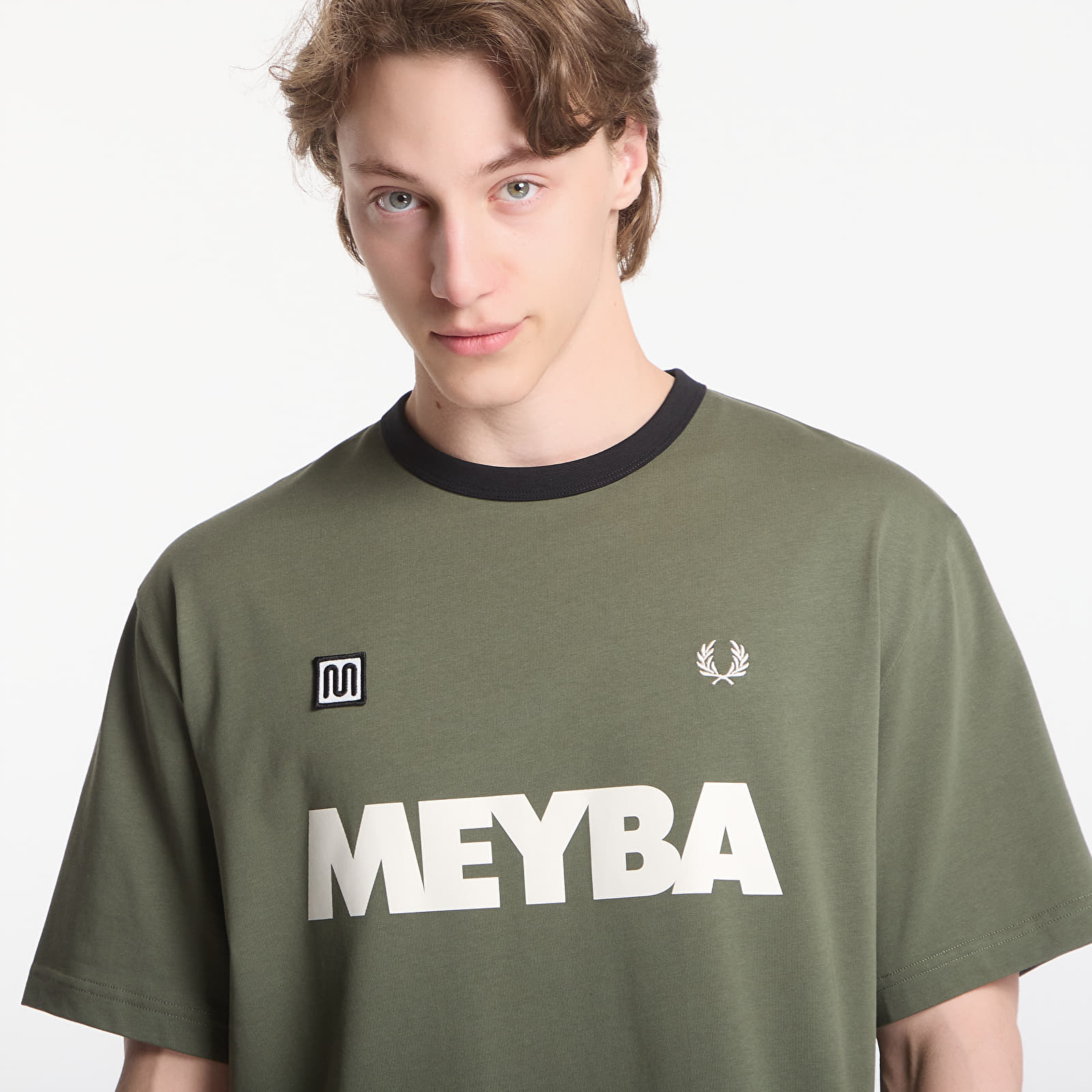 Men's T-shirts Fred Perry Meyba Ringer T-Shirt Green