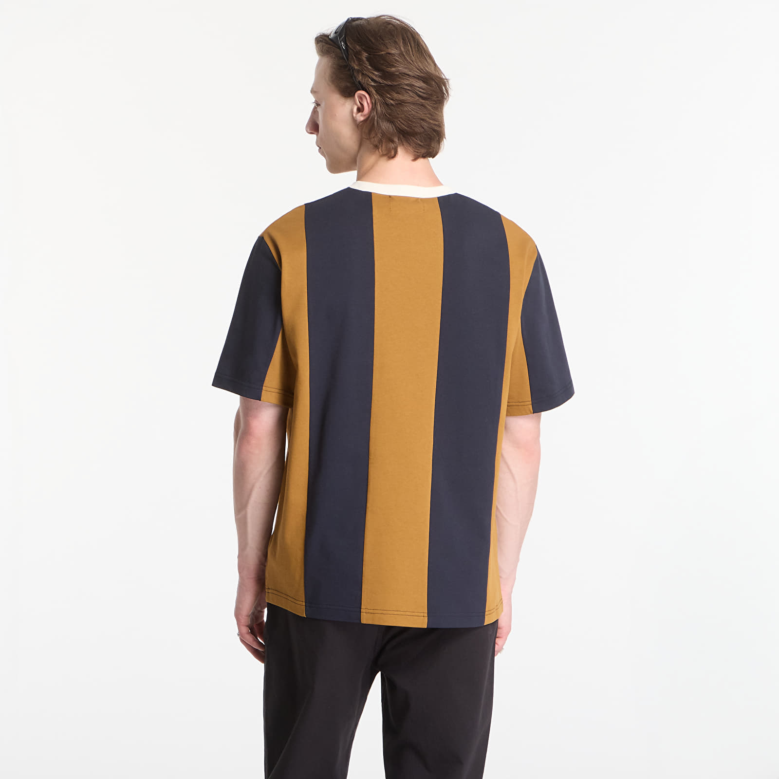 T-shirts homme Fred Perry Meyba Cut And Sew T-Shirt Dark Caramel