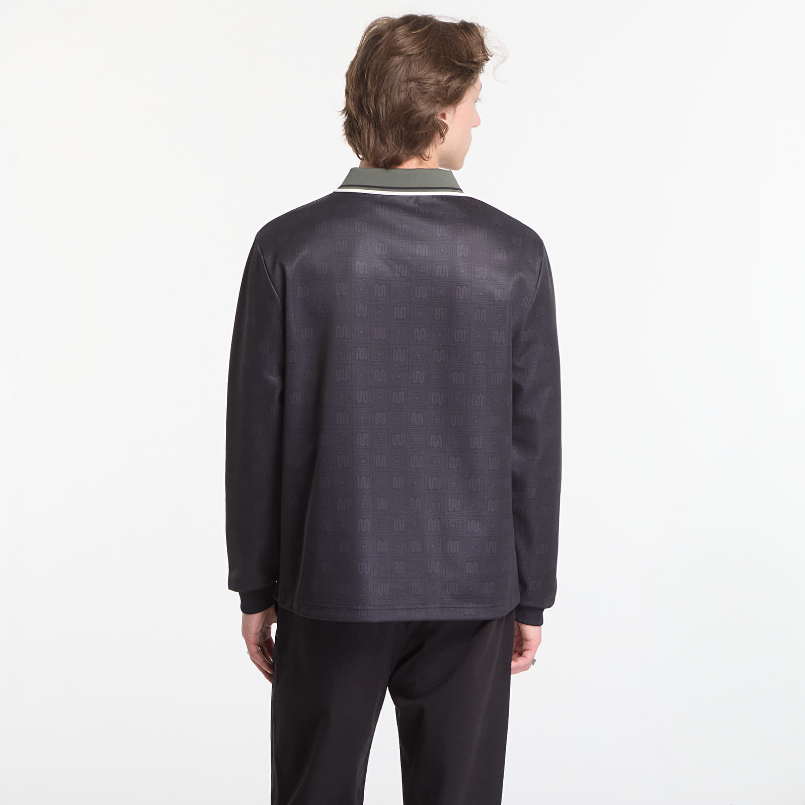 Чоловічі футболки Fred Perry Meyba Printed Ls Polo Shirt Black