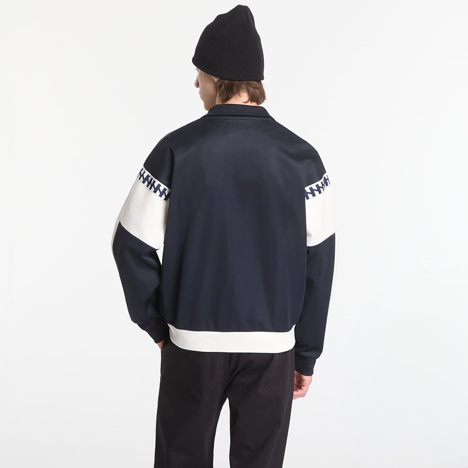 Herren-Sweatshirts Fred Perry Meyba Cut And Sew Track Jacket Black