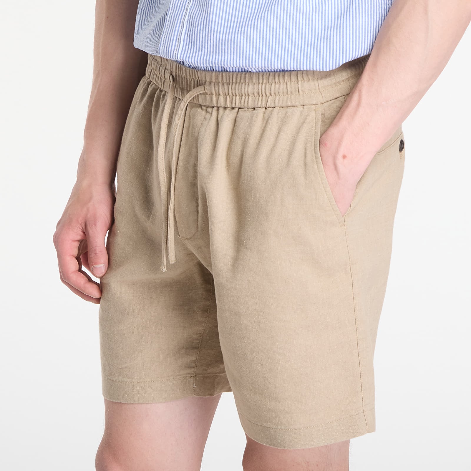Shorts Tommy Hilfiger Dover 8" PO Sorona Linen Batique Khaki