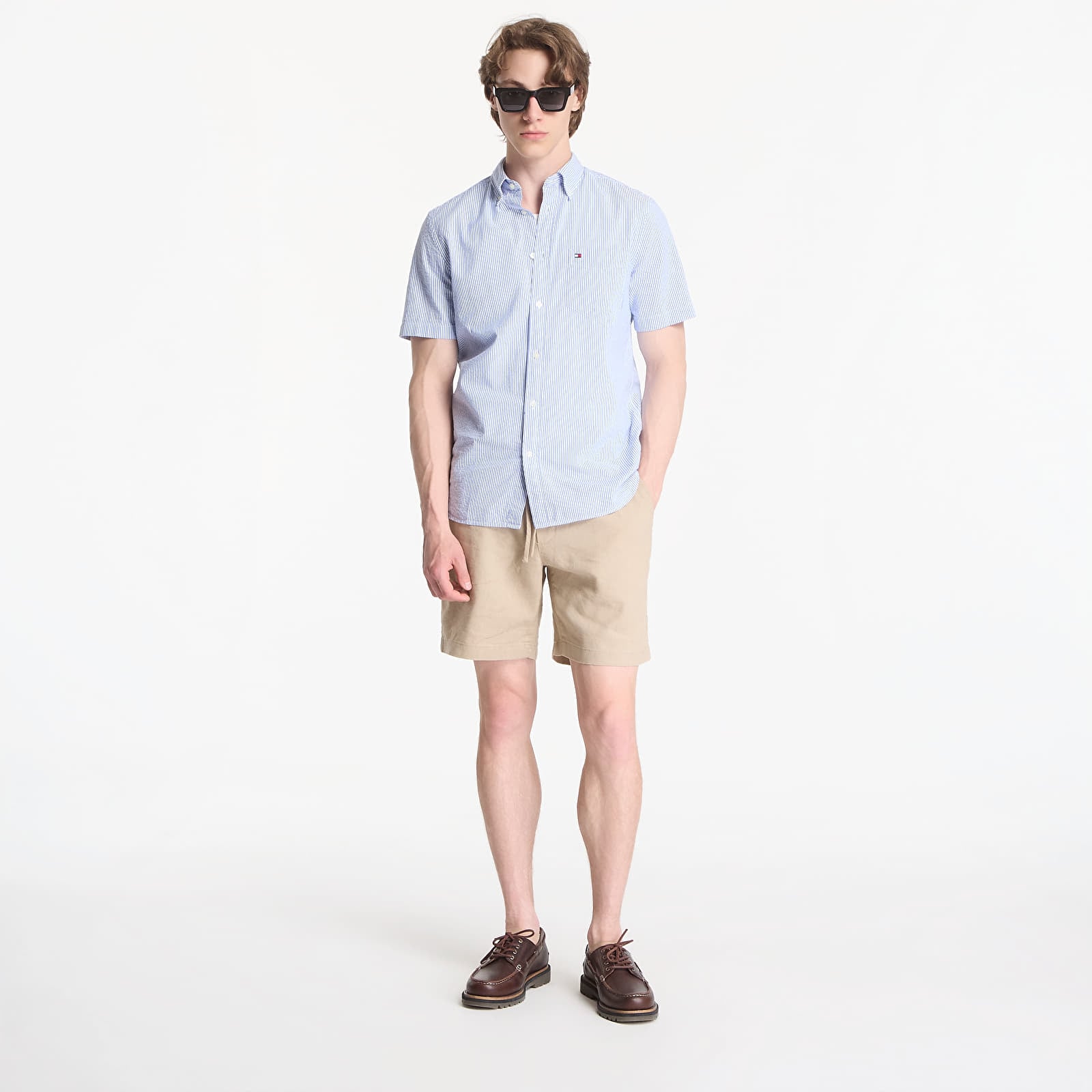 Shorts Tommy Hilfiger Dover 8" PO Sorona Linen Batique Khaki