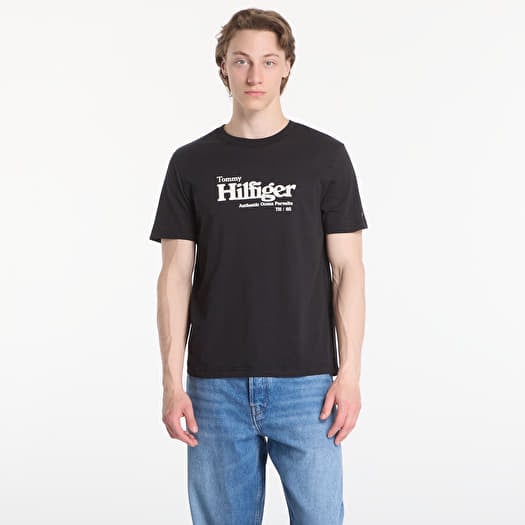 Tommy Hilfiger Nautical Chest Graphic Reg Tee Black