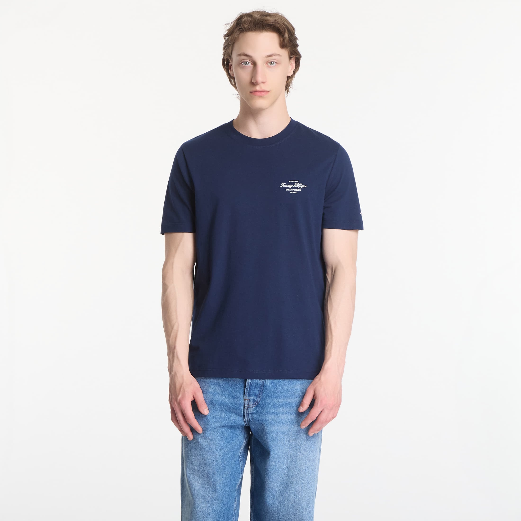 T-shirt Tommy Hilfiger Nautical Back Photo Regular Tee Carbon Navy S