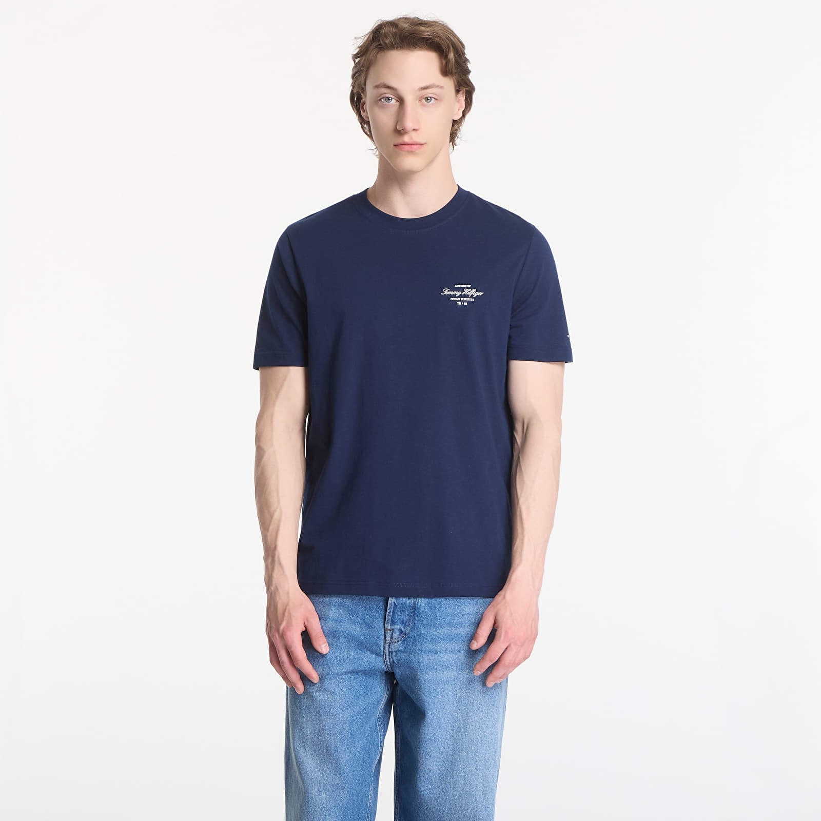 T-shirts Tommy Hilfiger Nautical Back Photo Regular Tee Carbon Navy