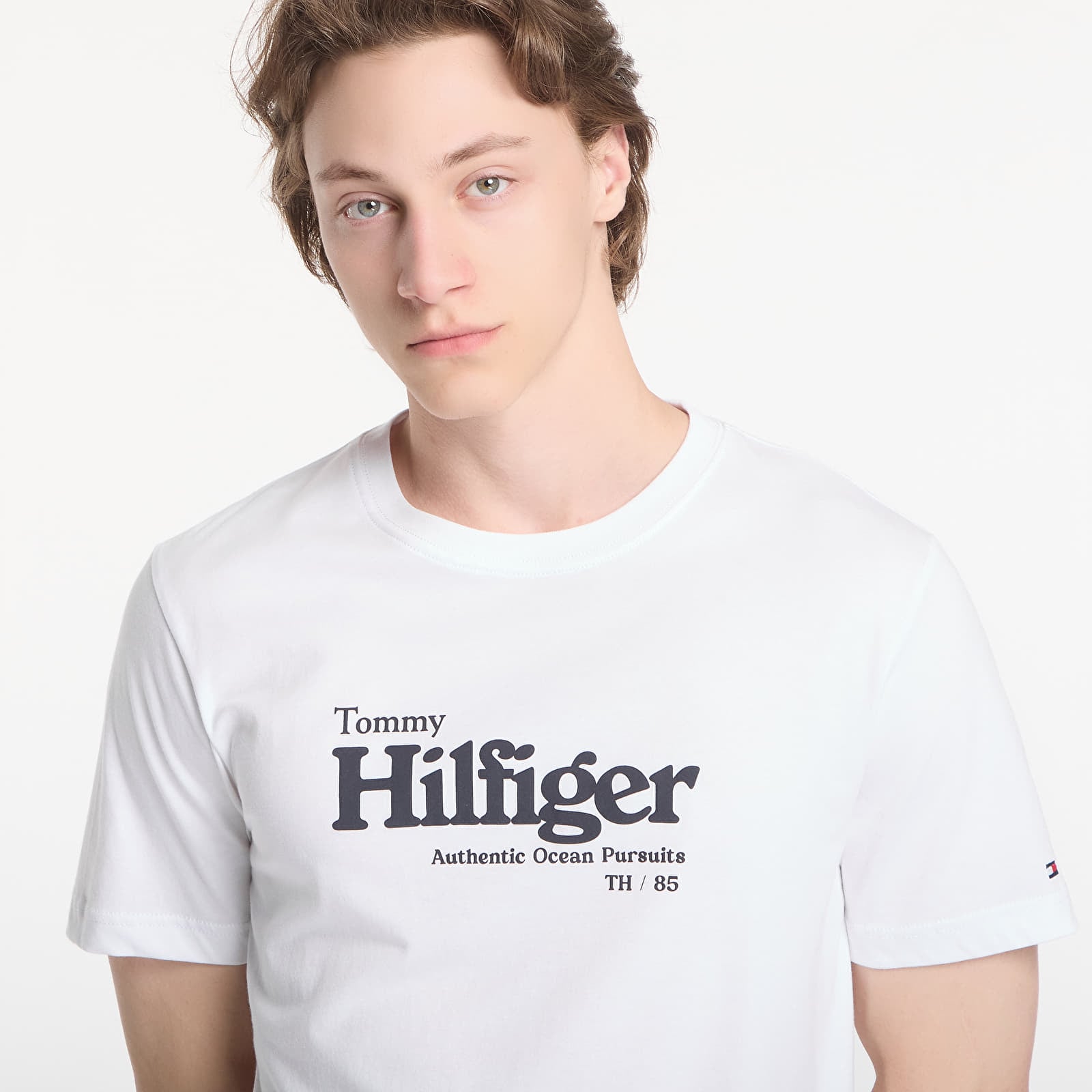 Koszulki Tommy Hilfiger Nautical Chest Graphic Reg Tee White