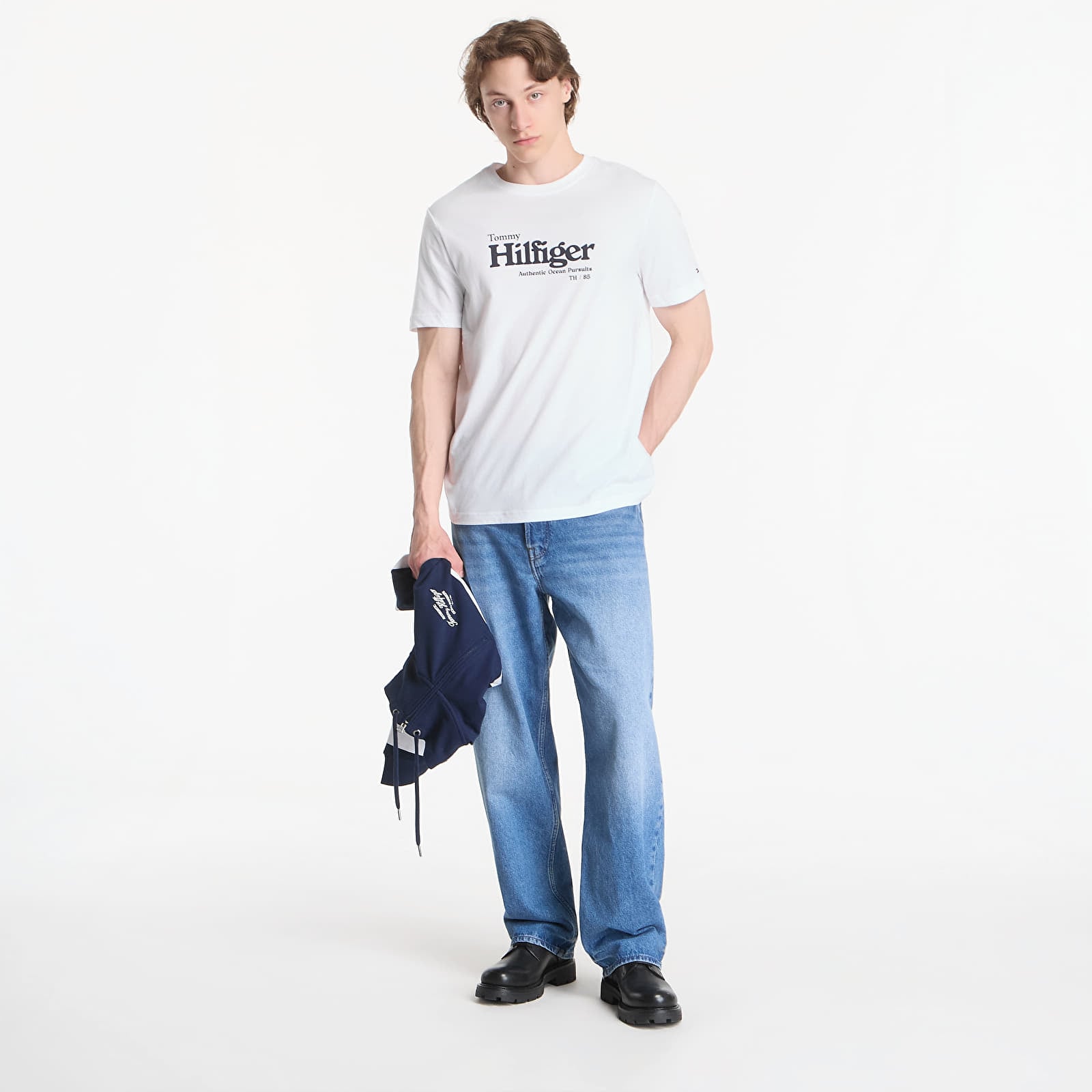 Koszulki Tommy Hilfiger Nautical Chest Graphic Reg Tee White