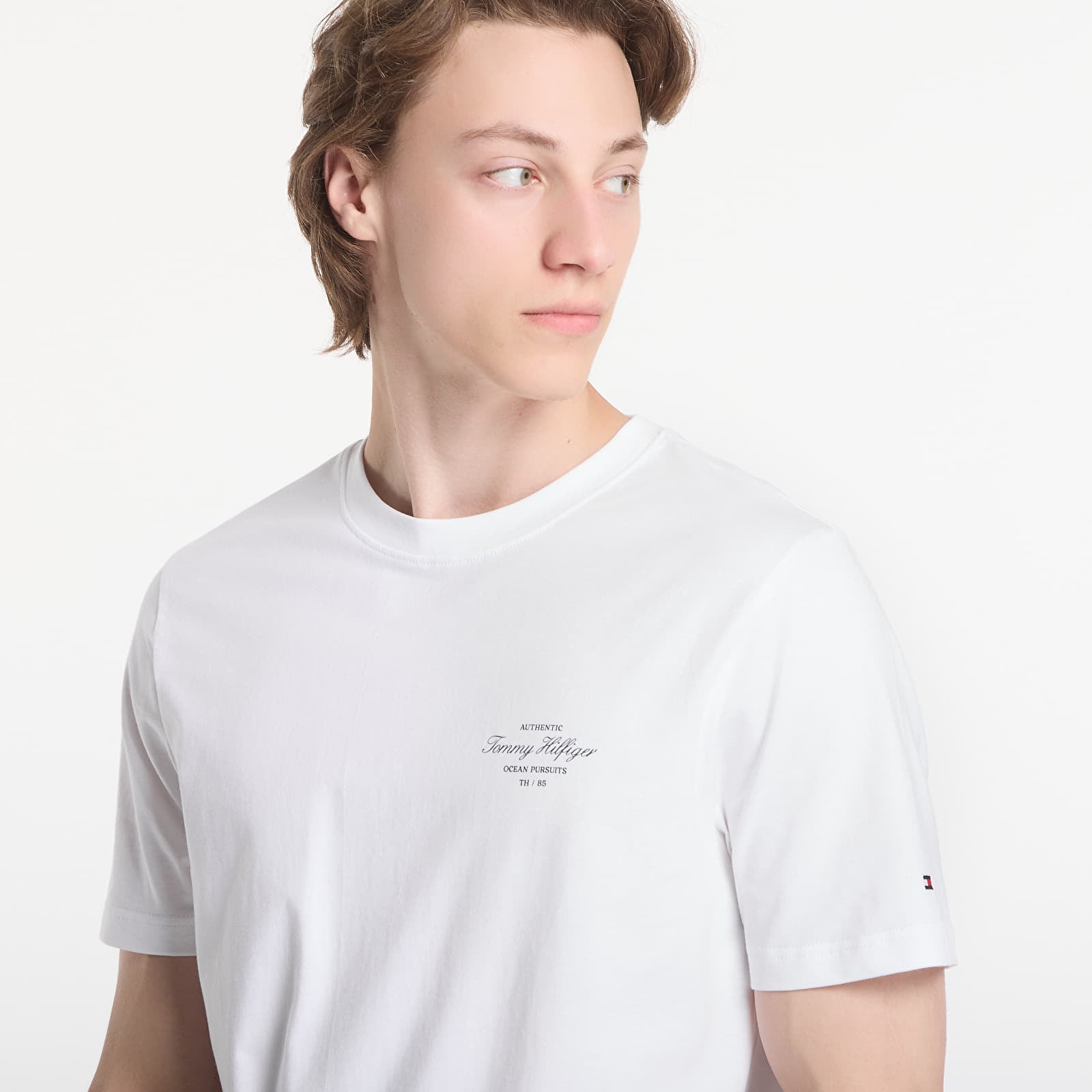Koszulki Tommy Hilfiger Nautical Back Photo Regular Tee White