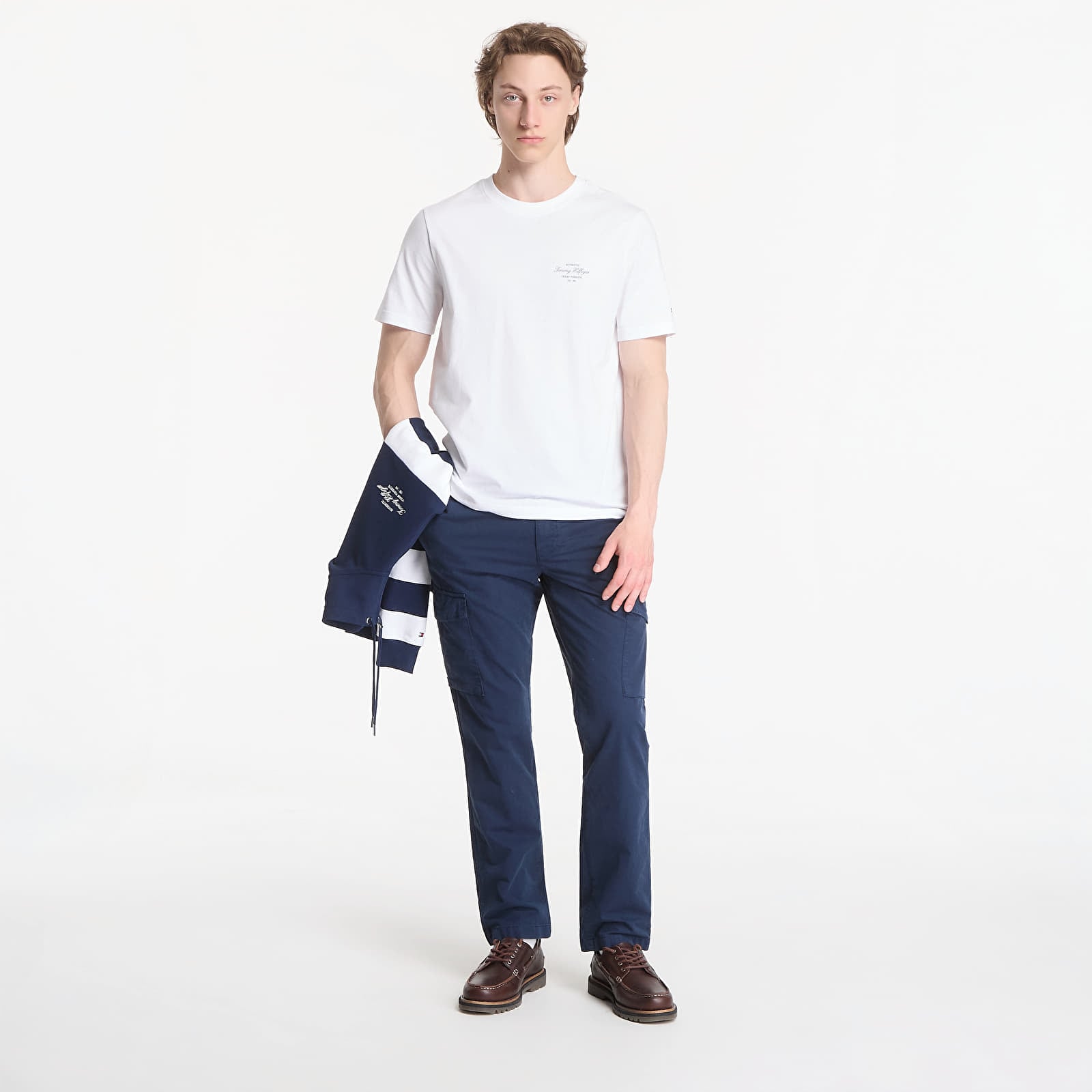 Koszulki Tommy Hilfiger Nautical Back Photo Regular Tee White