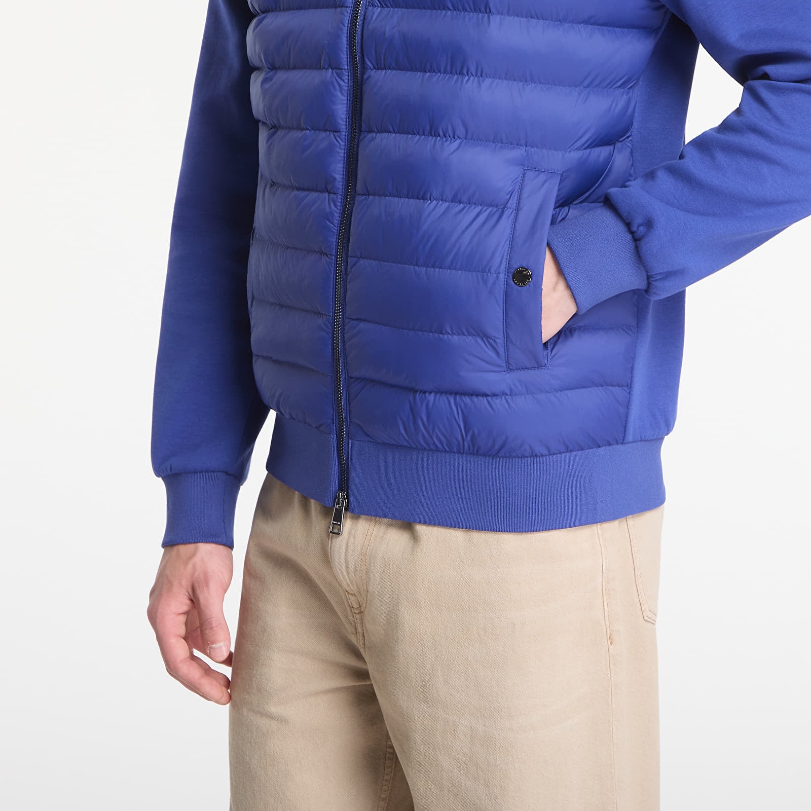 Sweatshirts Tommy Hilfiger Mix Media Ess Rwb Stand Collar Sweatshirt Pigment Blue