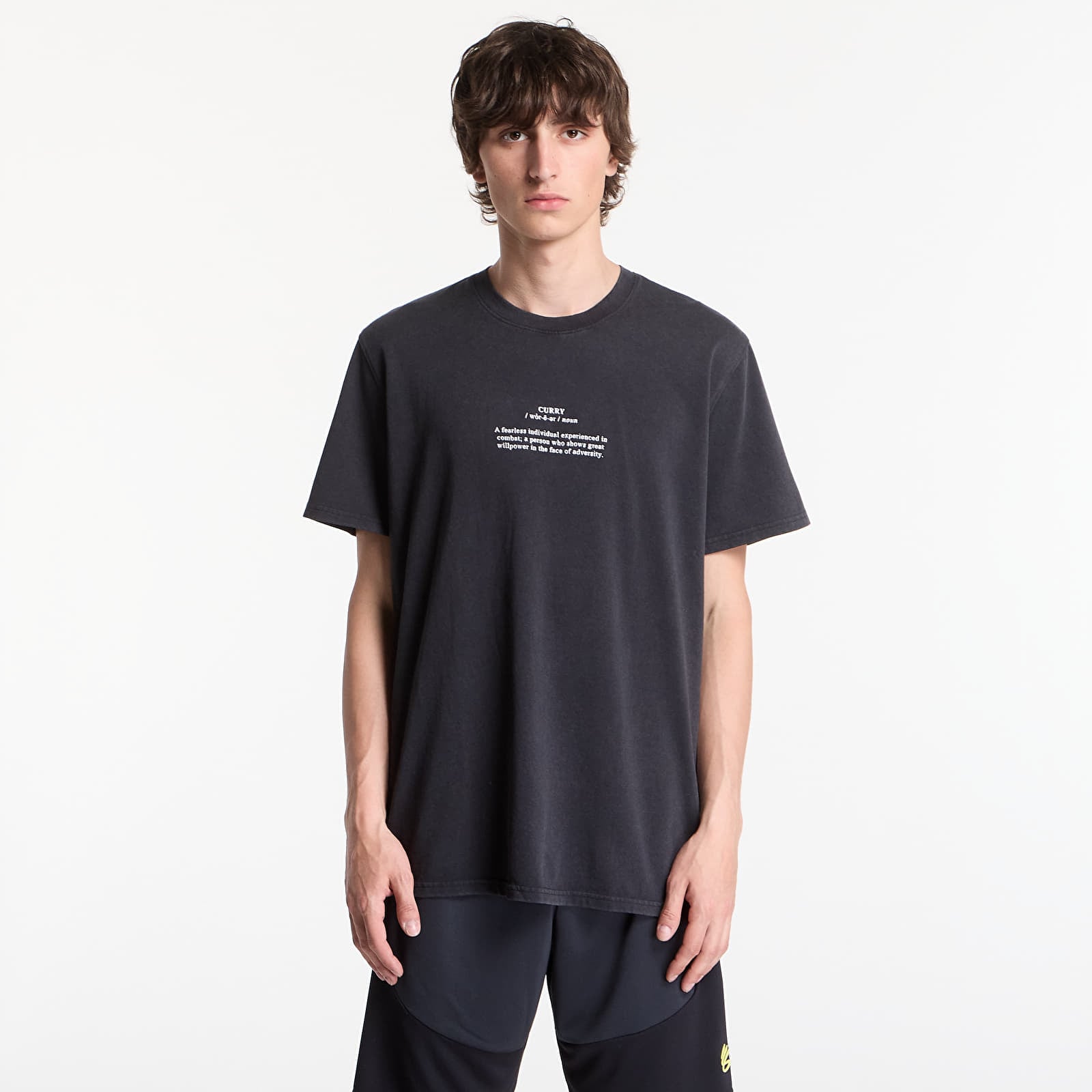 Men's T-shirts Under Armour Curry Noun Tee Black/ White