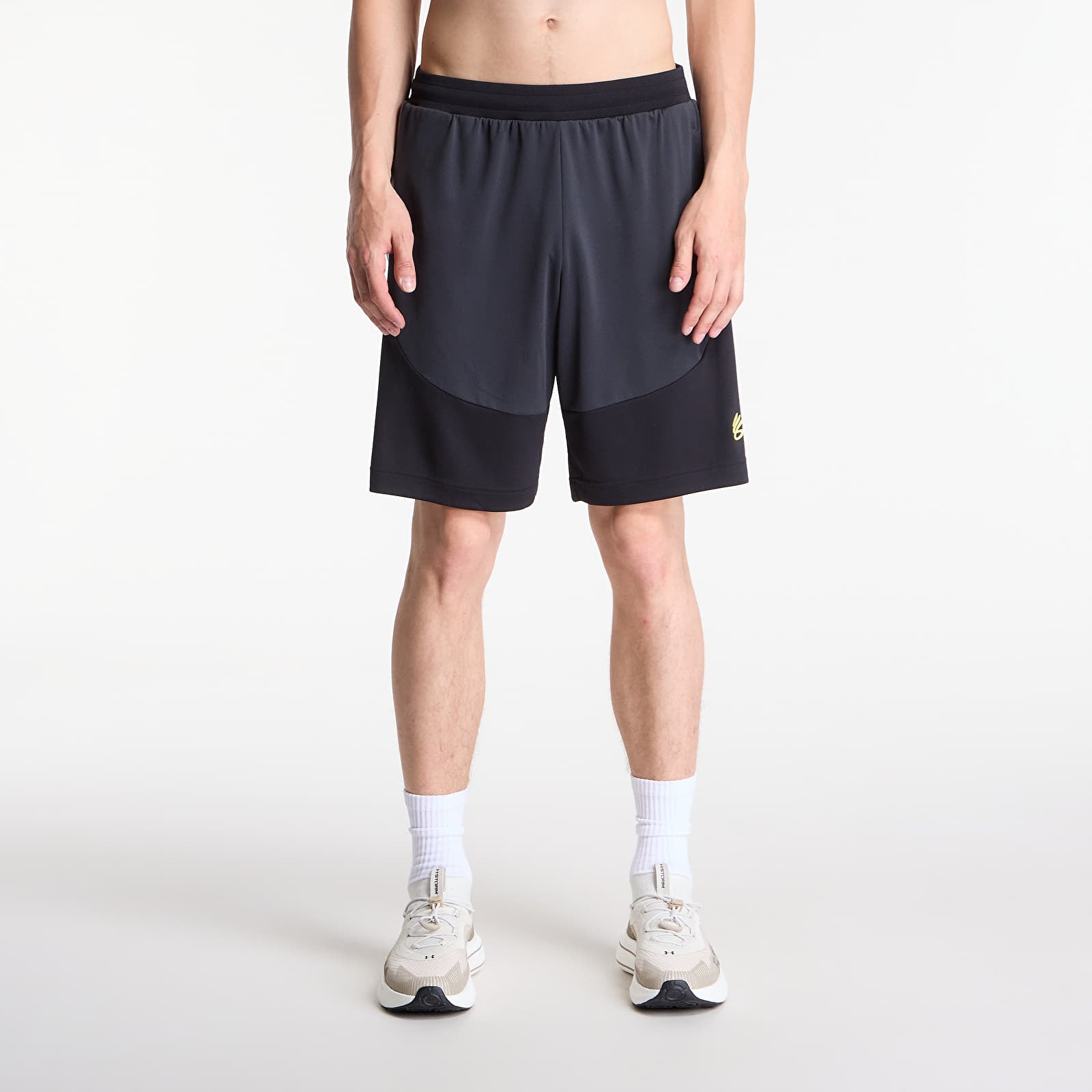 Men's shorts Under Armour Curry Splash Short Anthracite/ Black/ Lumin Yellow