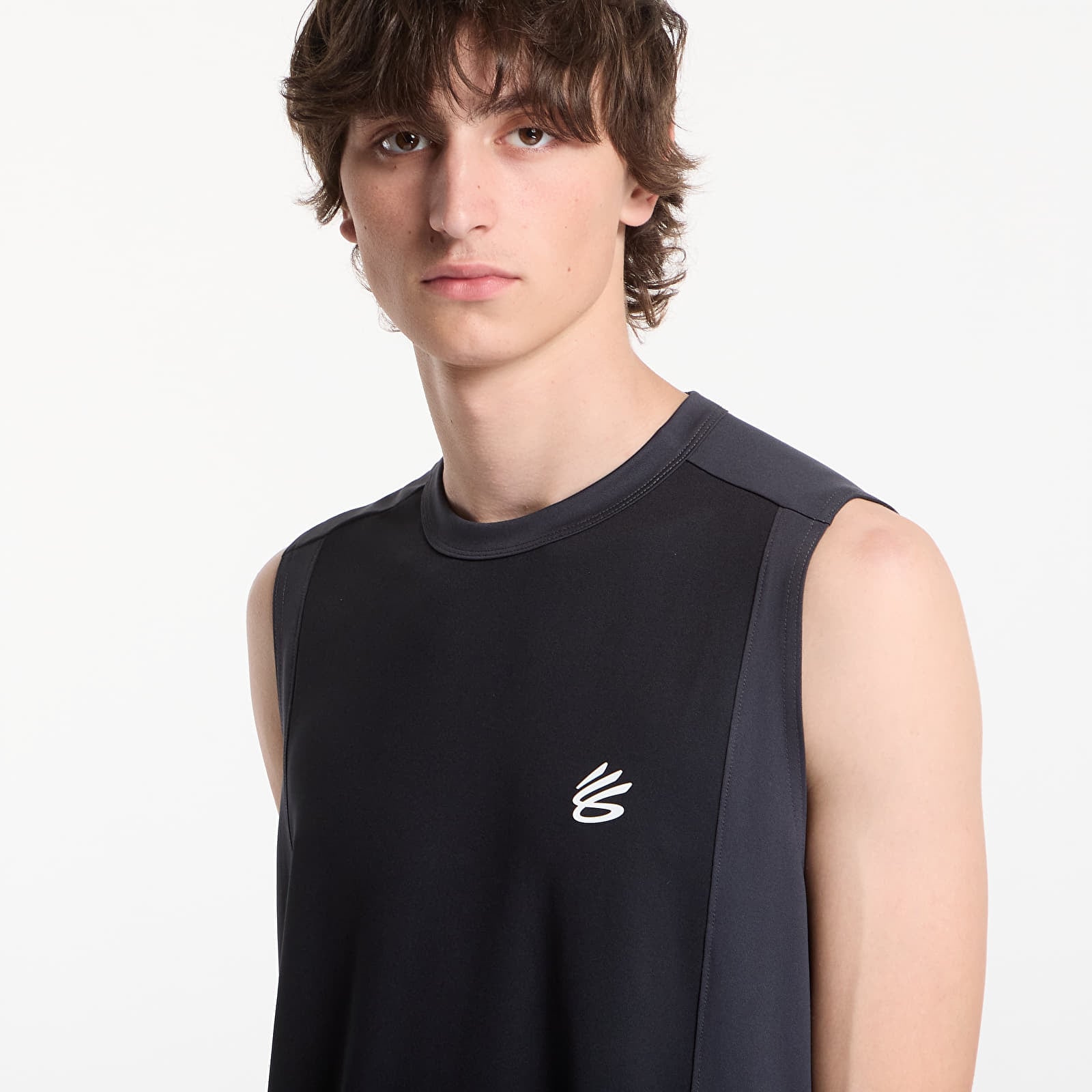 Herren Tank Tops Under Armour Curry Training Nov Tank Black/ Anthracite/ White