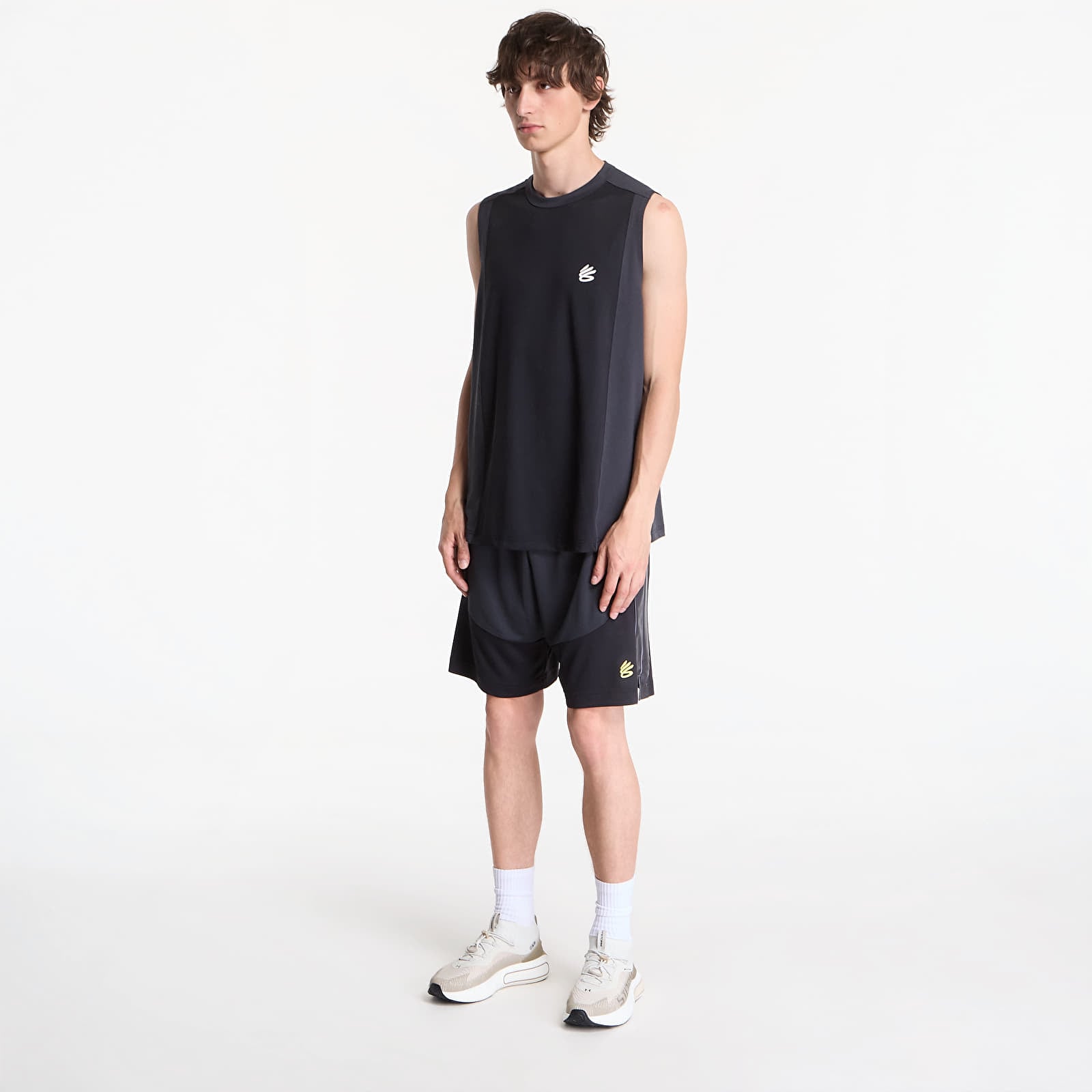 Herren Tank Tops Under Armour Curry Training Nov Tank Black/ Anthracite/ White