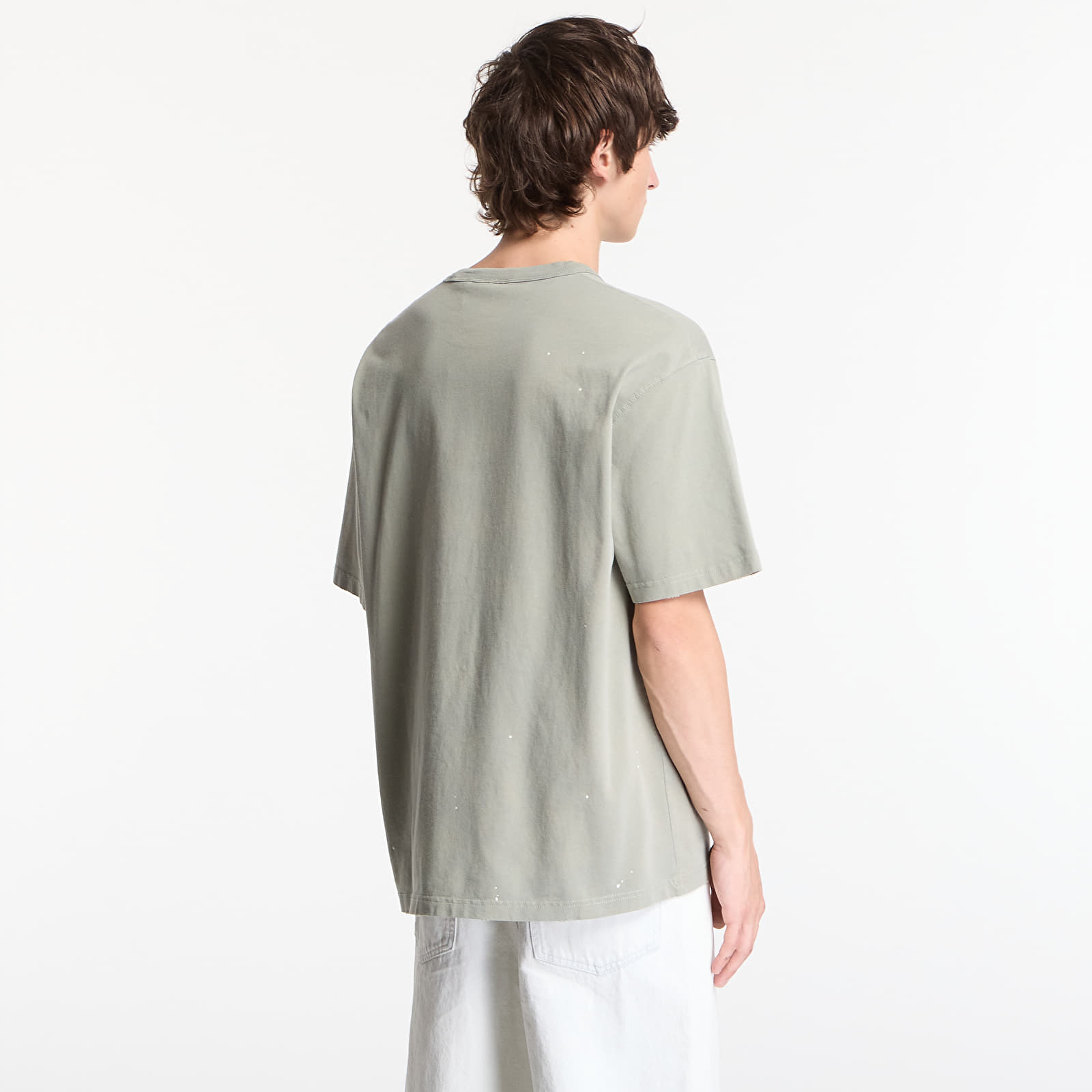 Tricouri bărbați Carhartt WIP S/S Painter T-Shirt UNISEX Shady Green Destroy Wash, Splatter