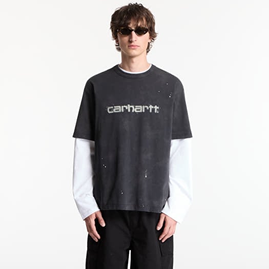 T-shirt Carhartt WIP S/S Painter T-Shirt UNISEX Black Destroy Wash, Splatter