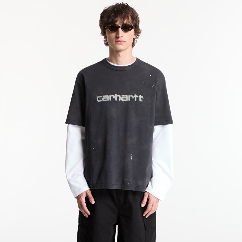 T-shirt Carhartt WIP S/S Painter T-Shirt UNISEX Black Destroy Wash, Splatter