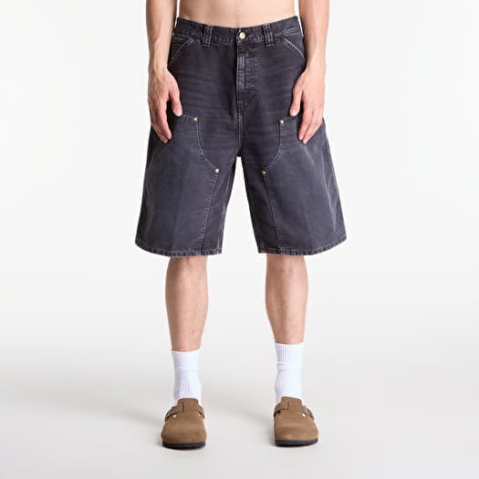 Šortky Carhartt WIP OG Double Knee Short Black Destroy Wash