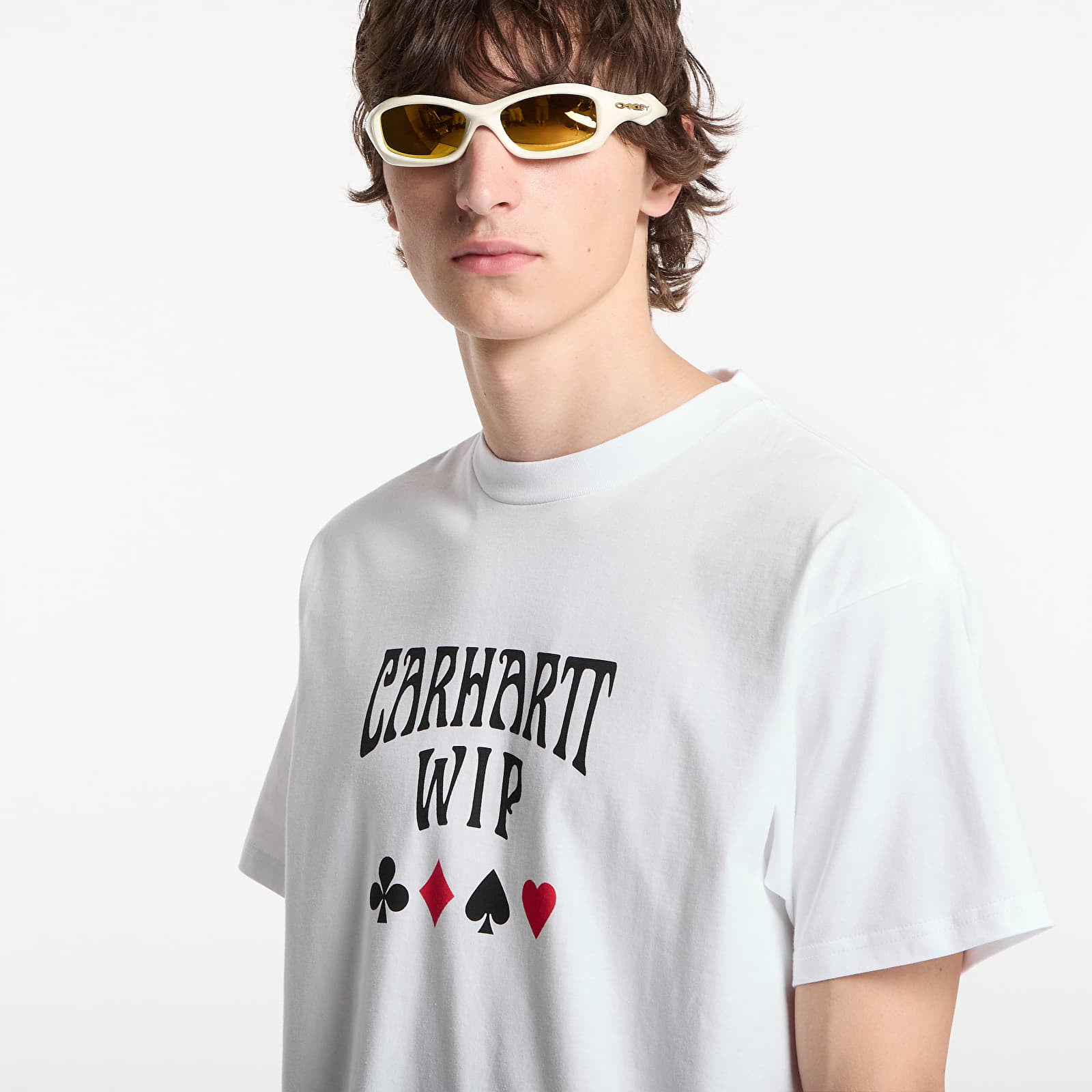 Pánská trička Carhartt WIP S/S Deck T-Shirt UNISEX White