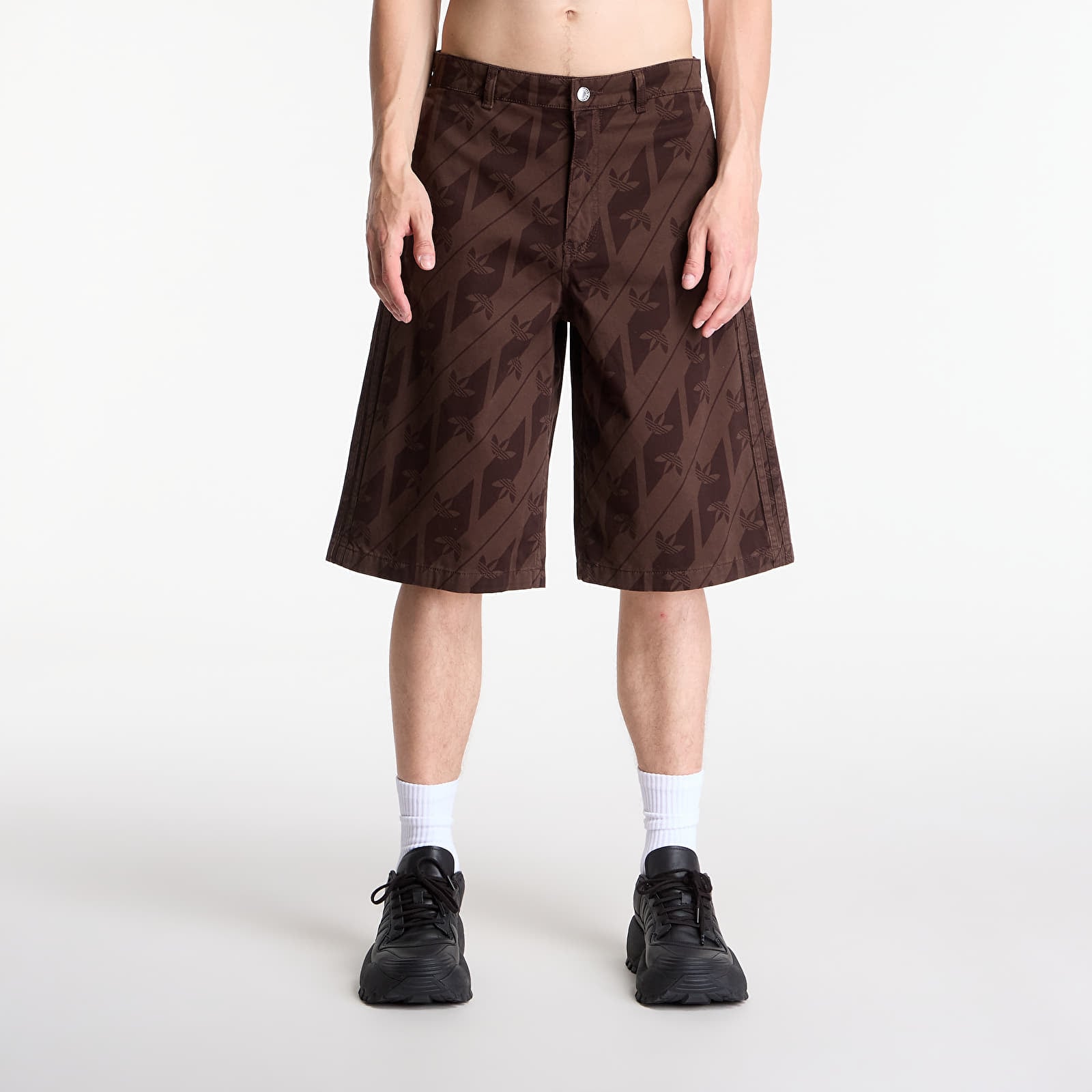 Pánske šortky adidas Monogram Jorts Aurora Coffee