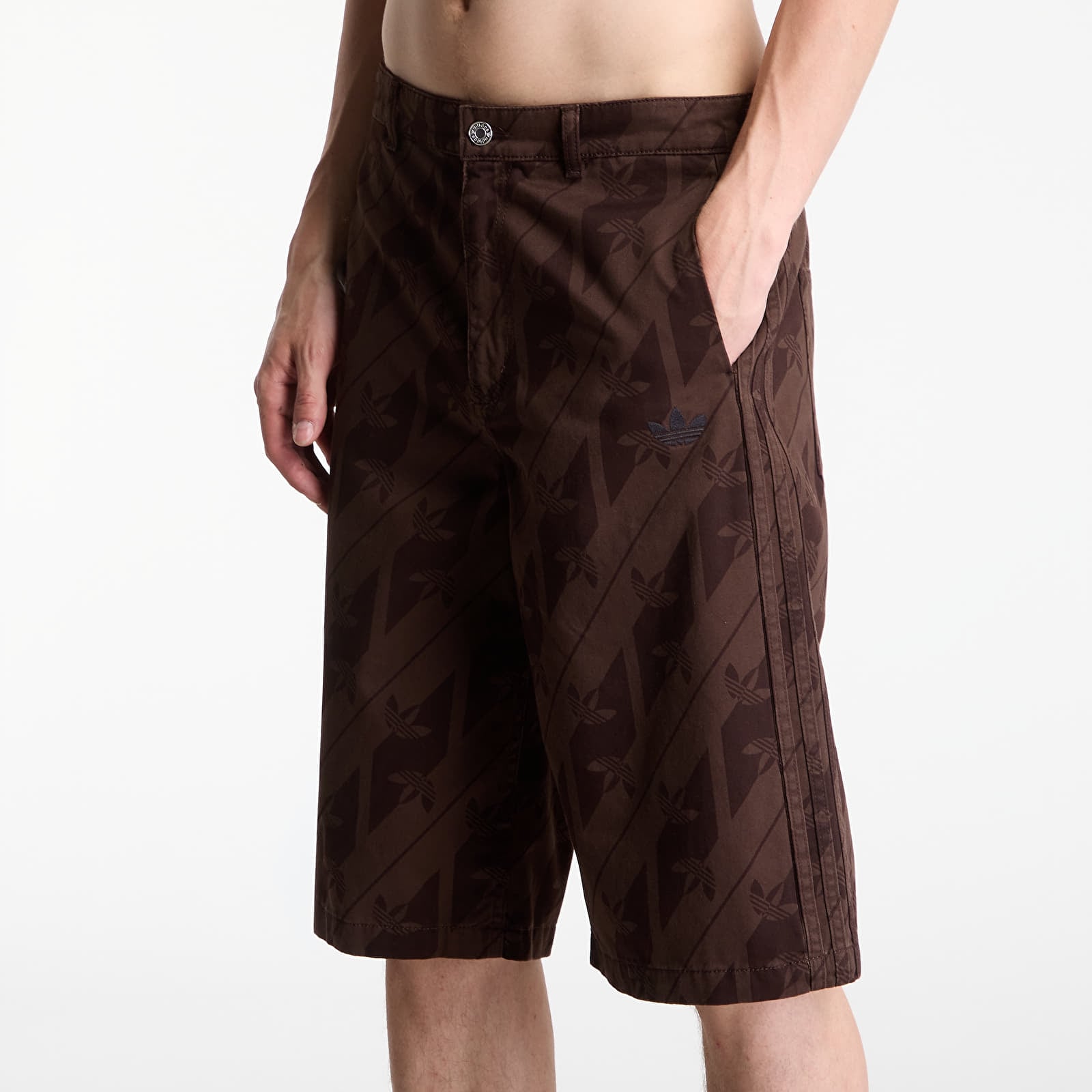 Pánske šortky adidas Monogram Jorts Aurora Coffee