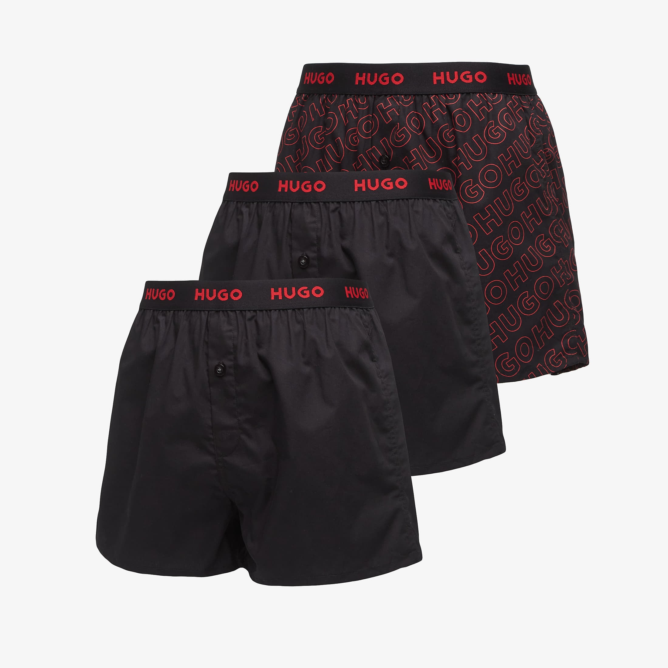 Μπόξερς Hugo Boss Woven Boxer Triplet Multicolor L