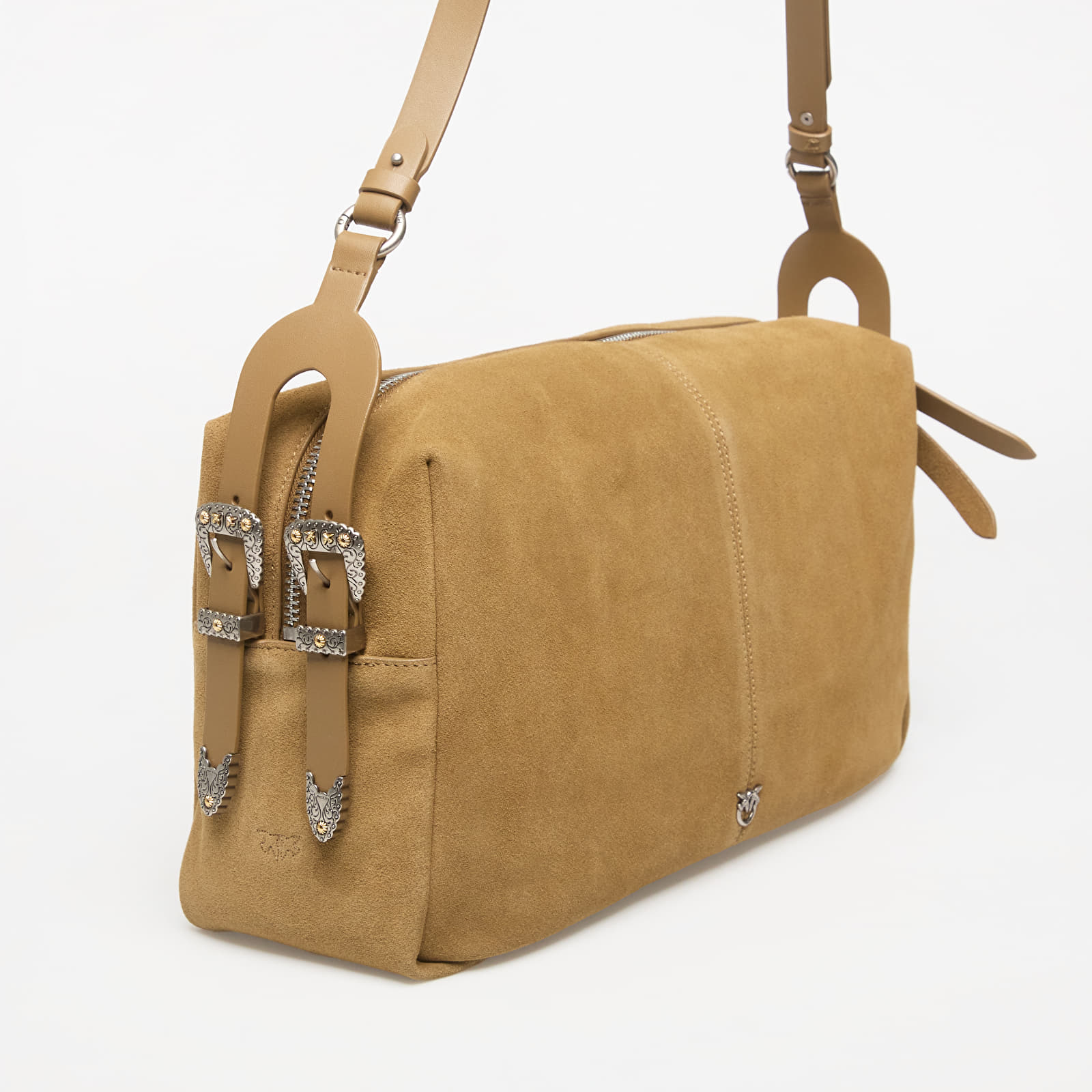 Dámské kabelky Pinko 24 Big Suede Verde Canguro