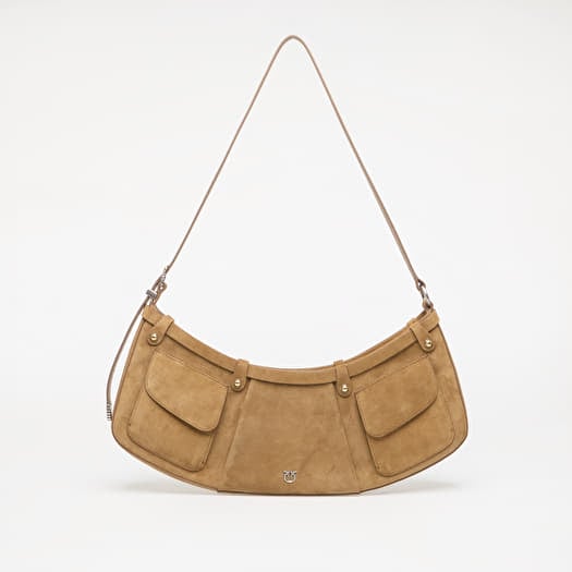 Pinko Pocket Body Bag Big Suede Verde Cang
